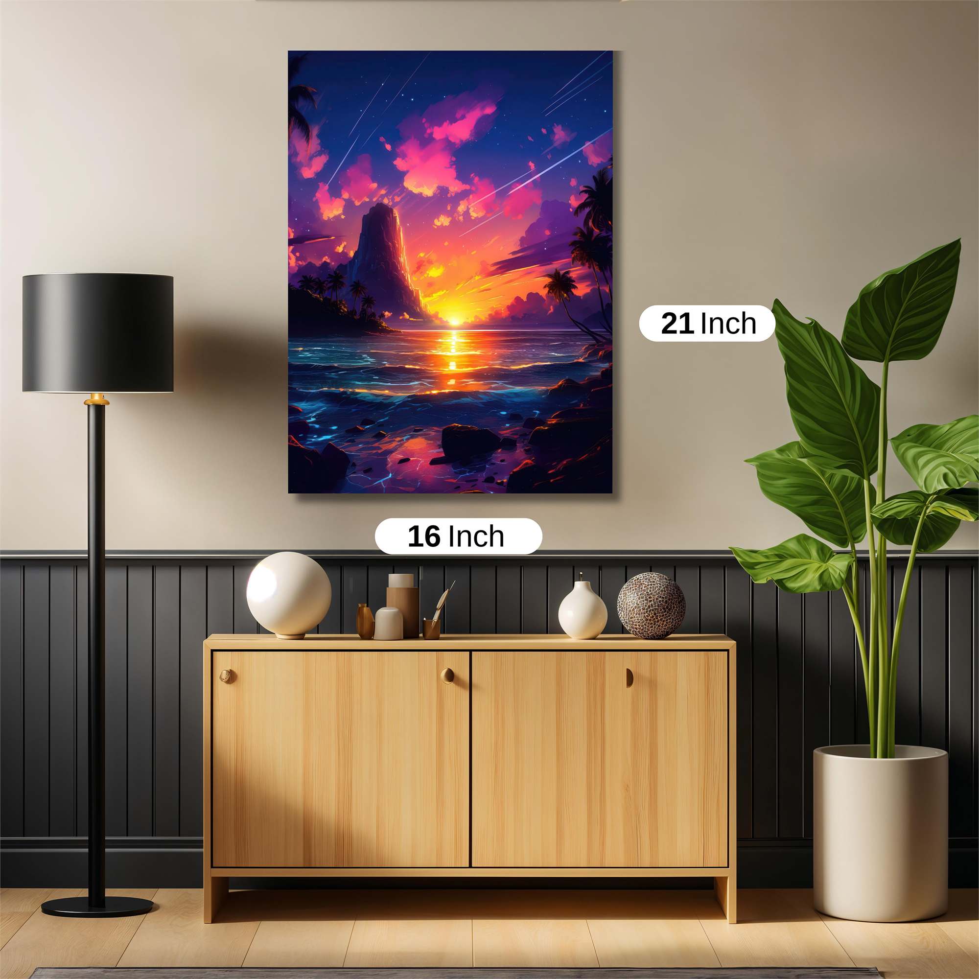 Sunset Serenity Safe Wall Magnetic / M