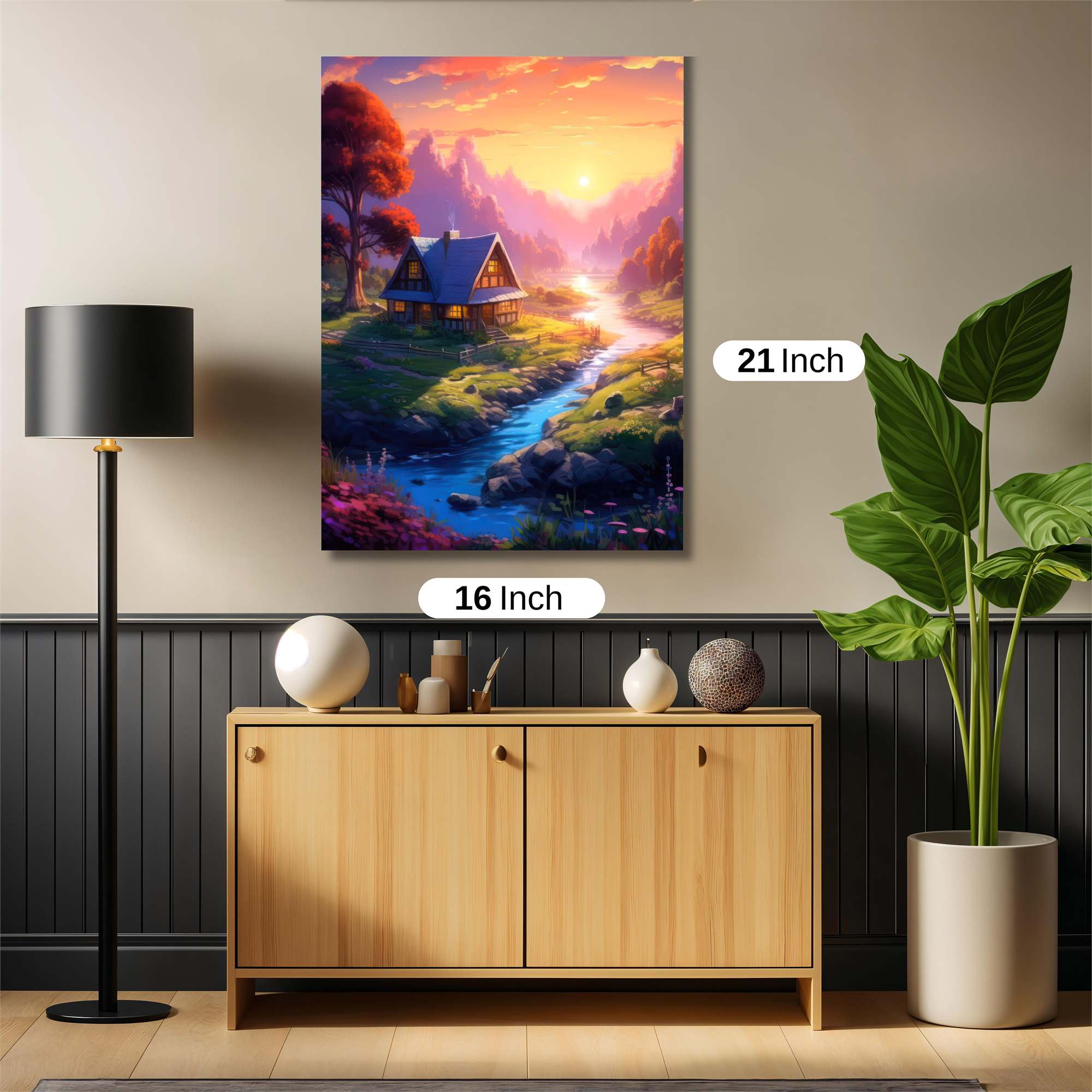 Sunset Serenity Safe Wall Magnetic / M