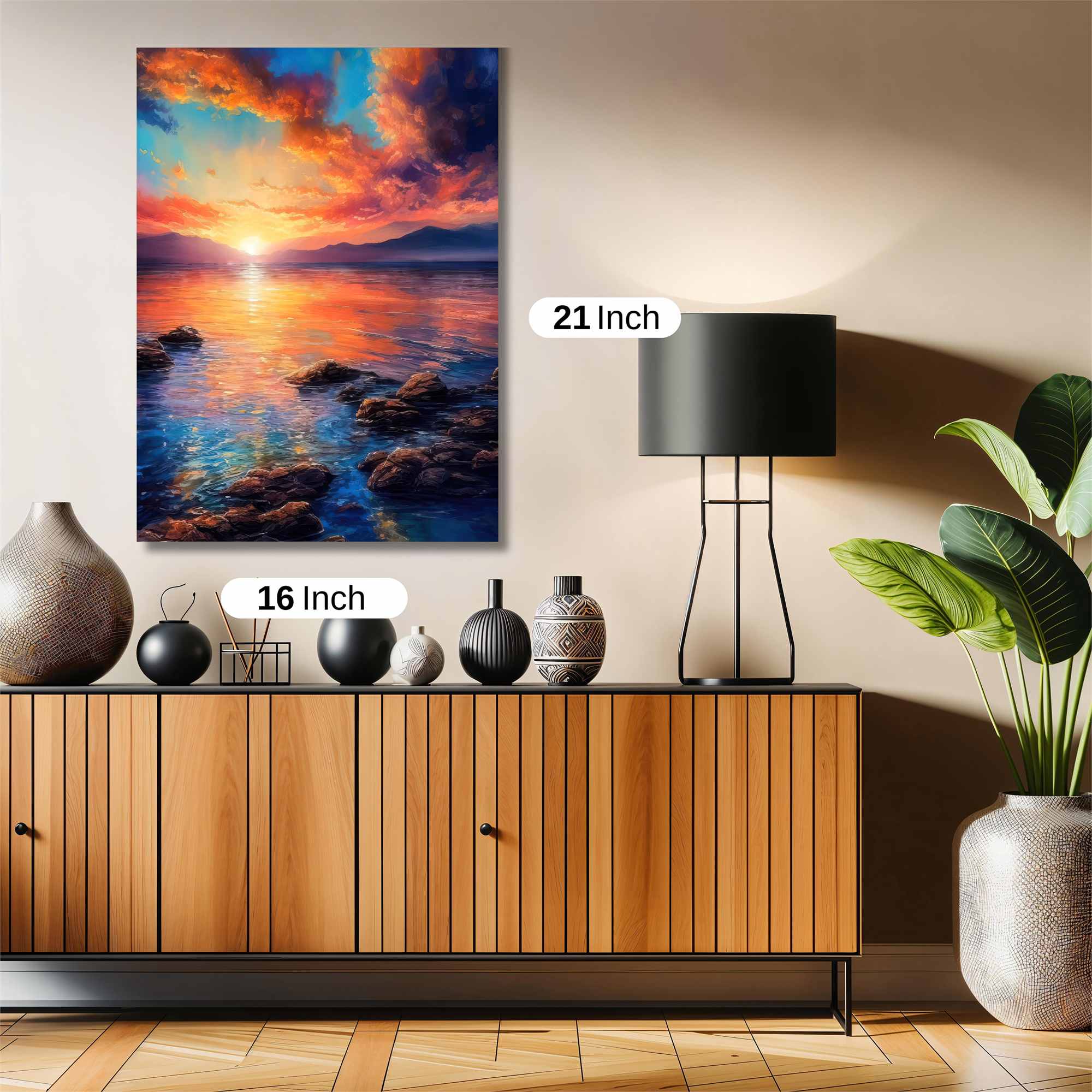 Sunset Serenity Safe Wall Magnetic / M