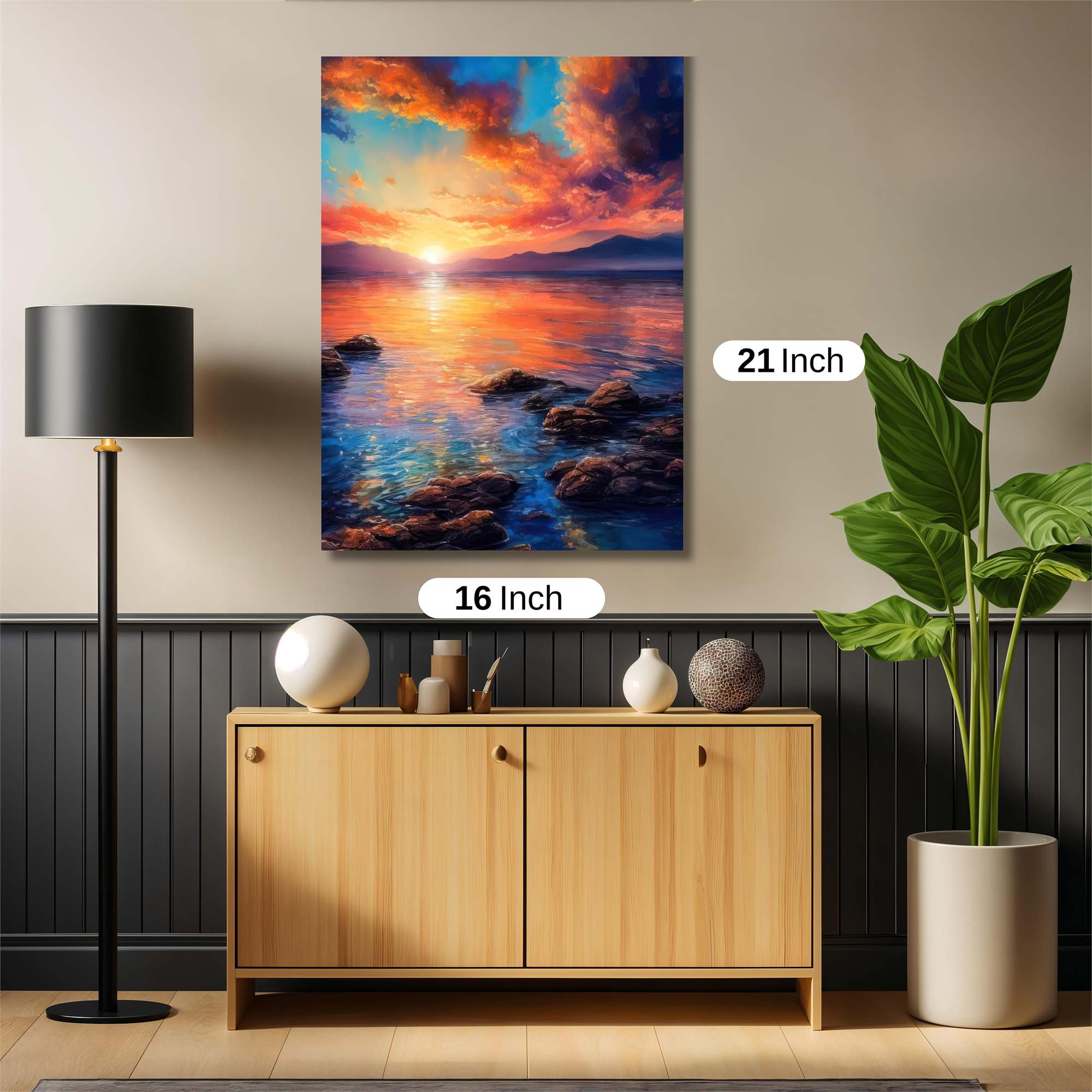 Sunset Serenity Safe Wall Magnetic / M