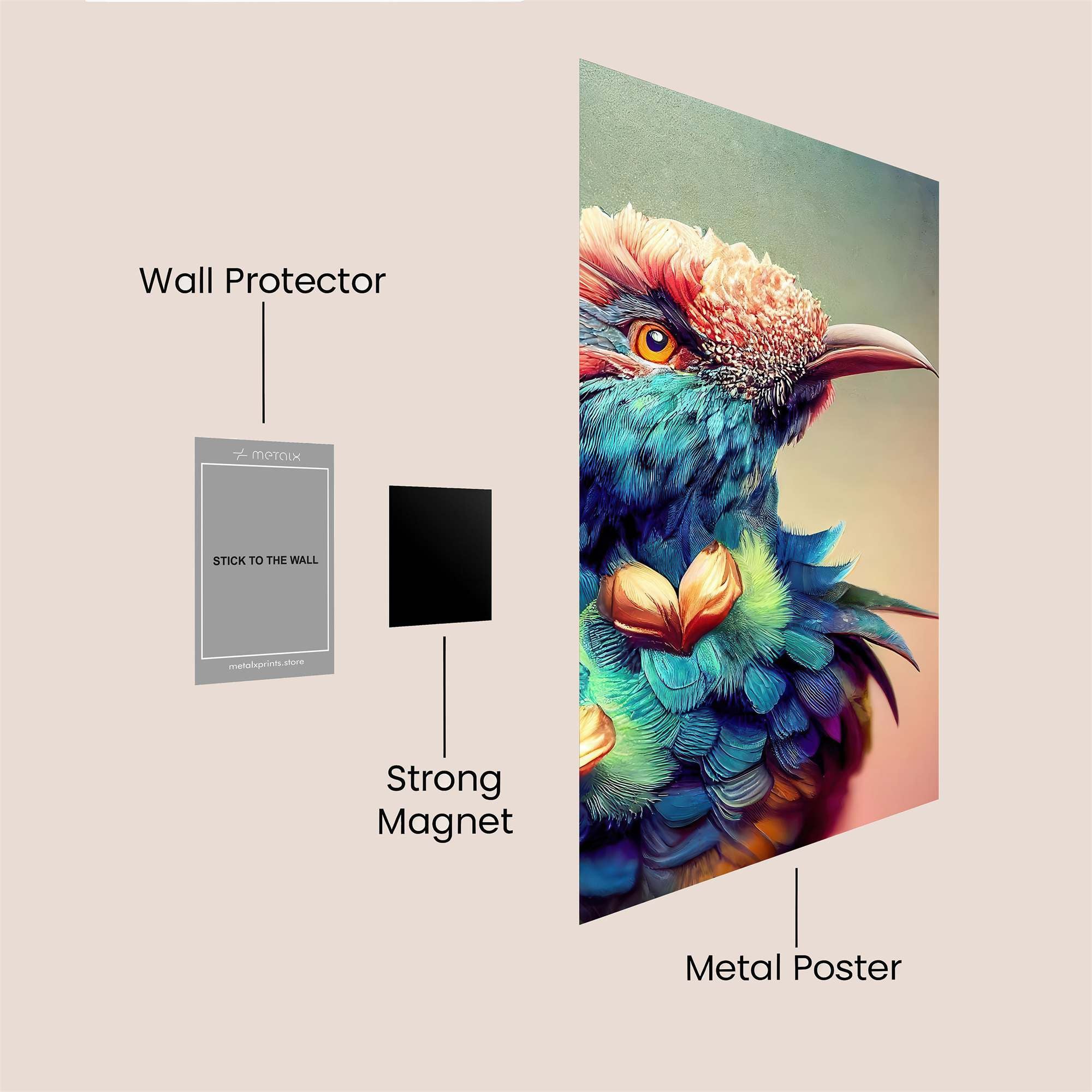 Vibrant Majesty Safe Wall Magnetic / M