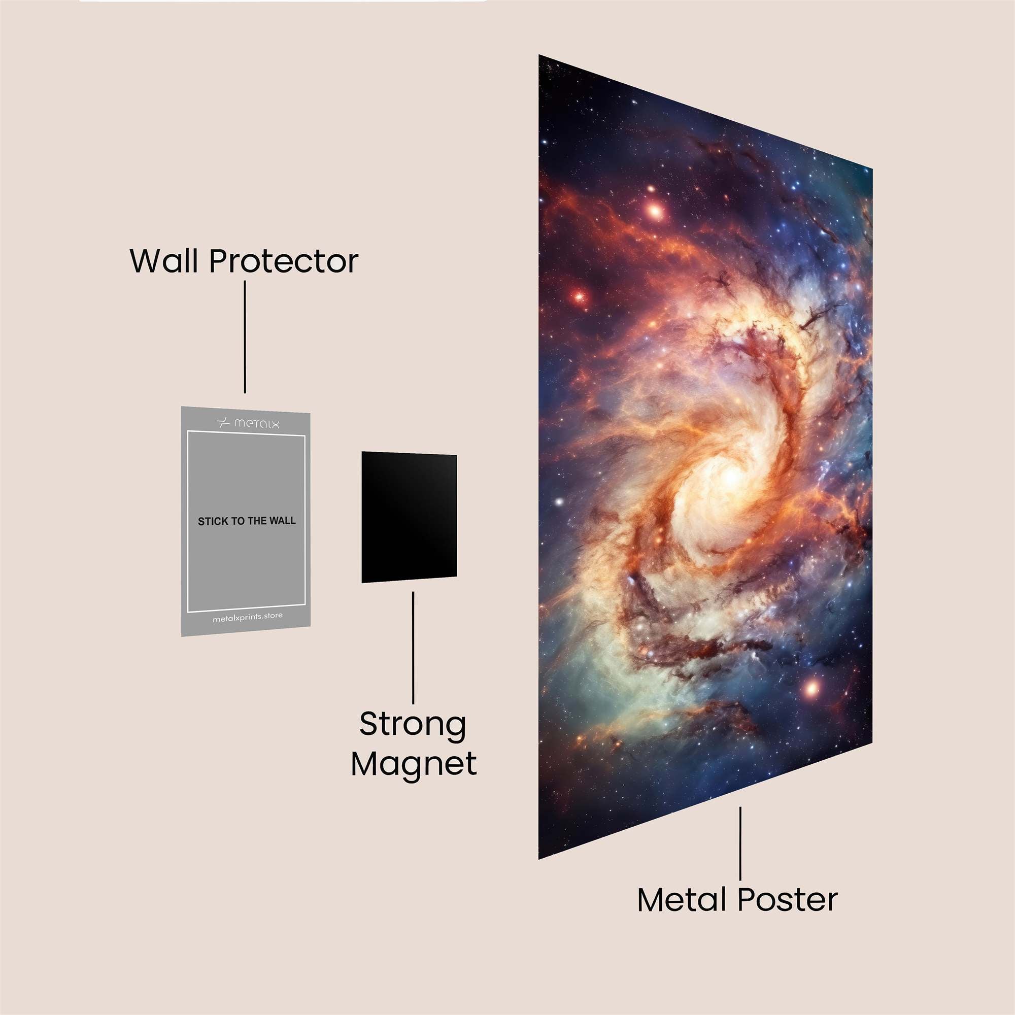 Nebula Whirl Safe Wall Magnetic / M