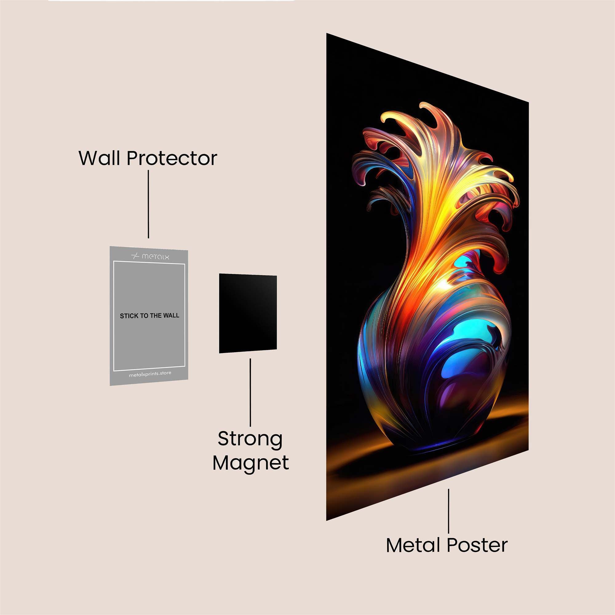 Vase Radiance Safe Wall Magnetic / M