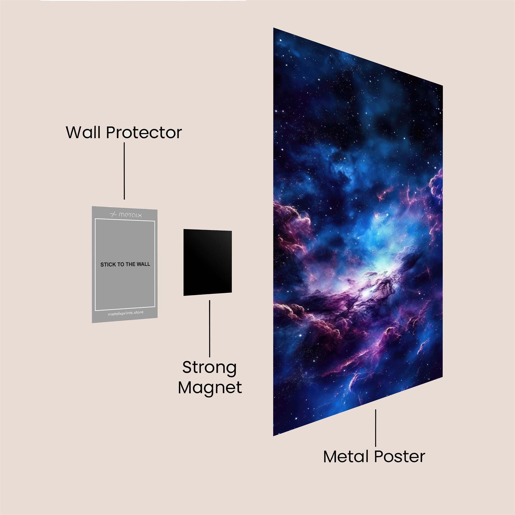 Nebula Whimsy Safe Wall Magnetic / M