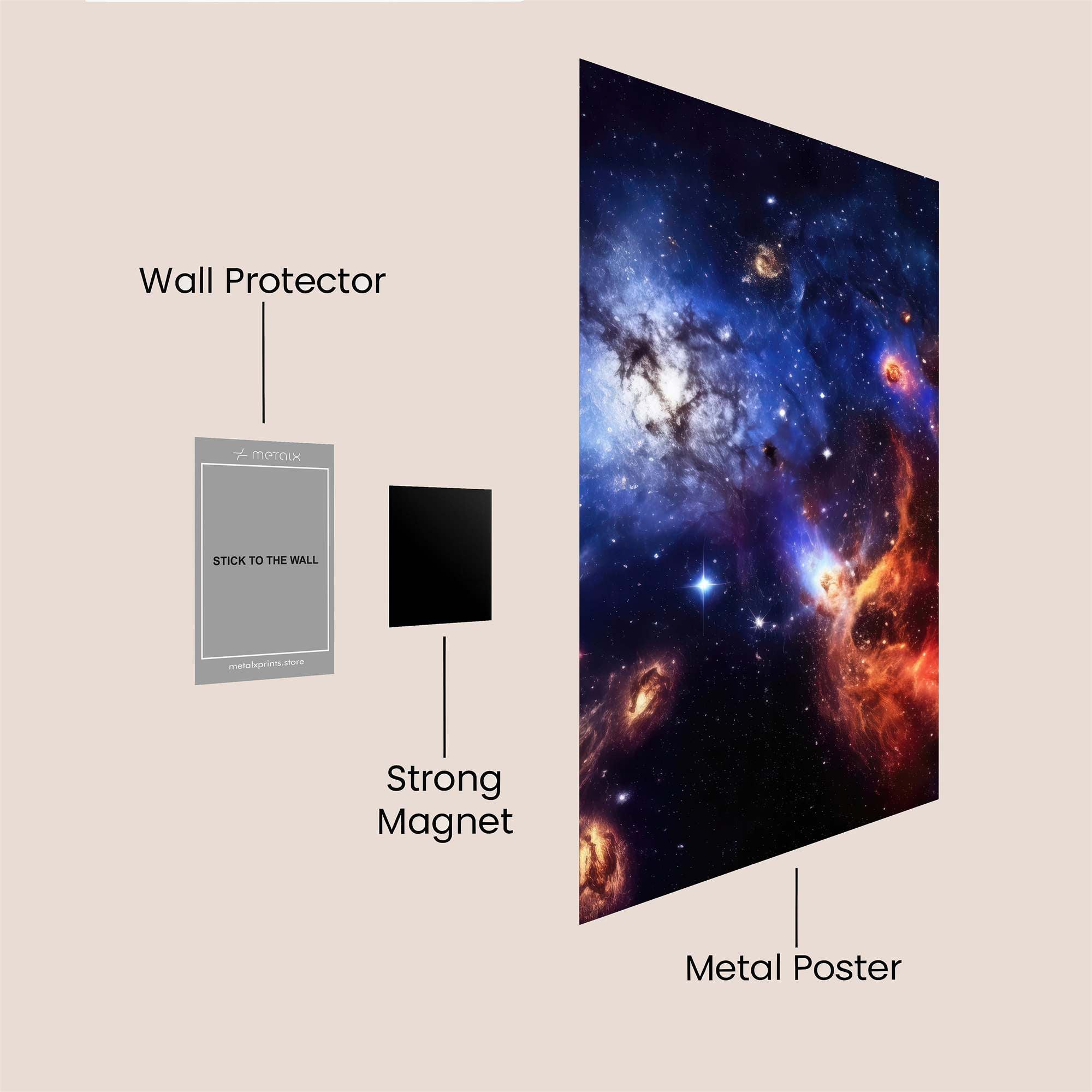 Nebula Whimsy Safe Wall Magnetic / M