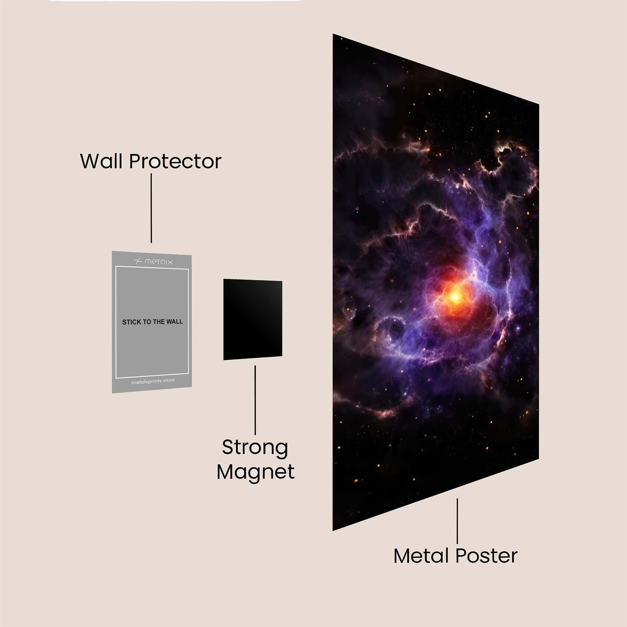 Nebula Whimsy Safe Wall Magnetic / M