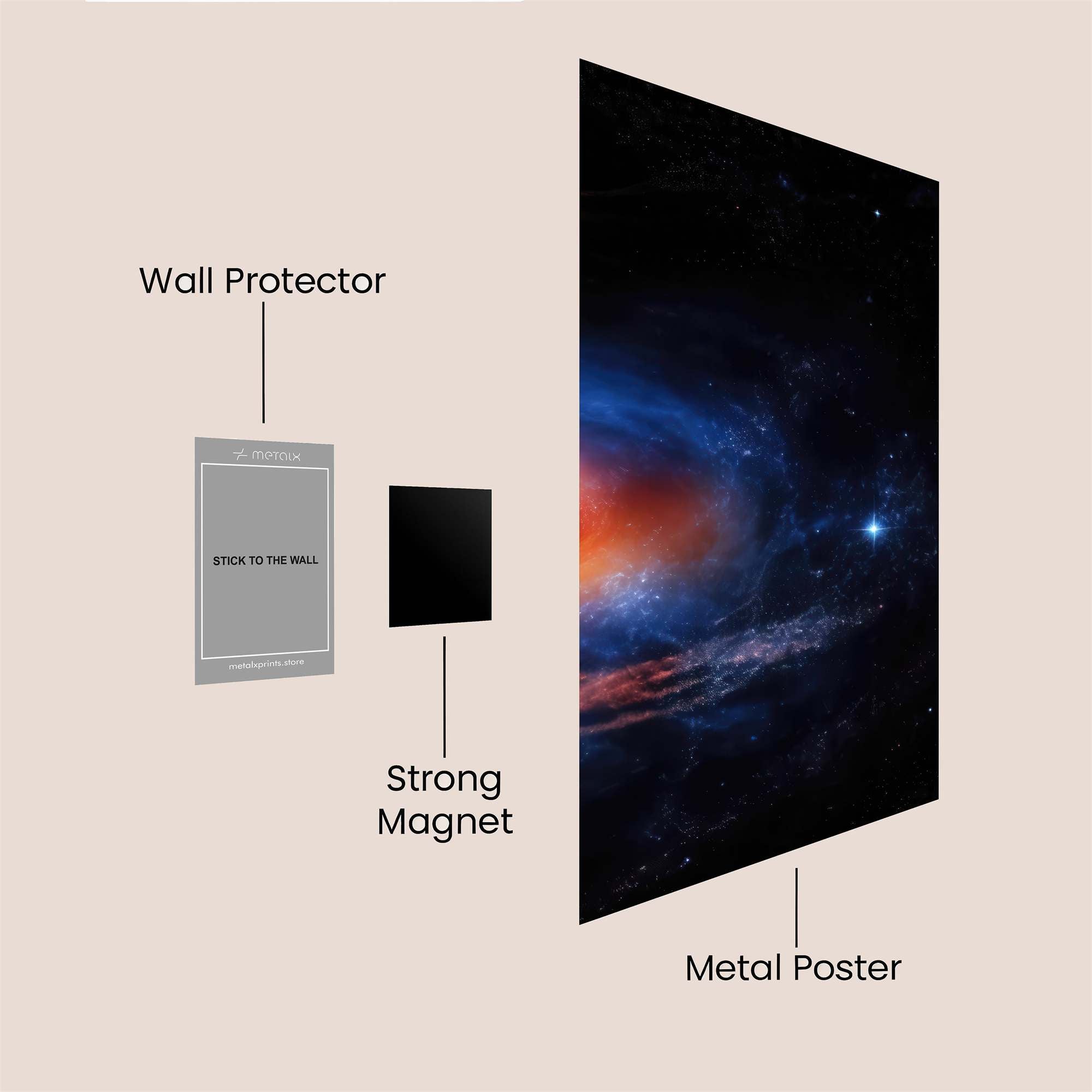 Blackhole Enigma Safe Wall Magnetic / M