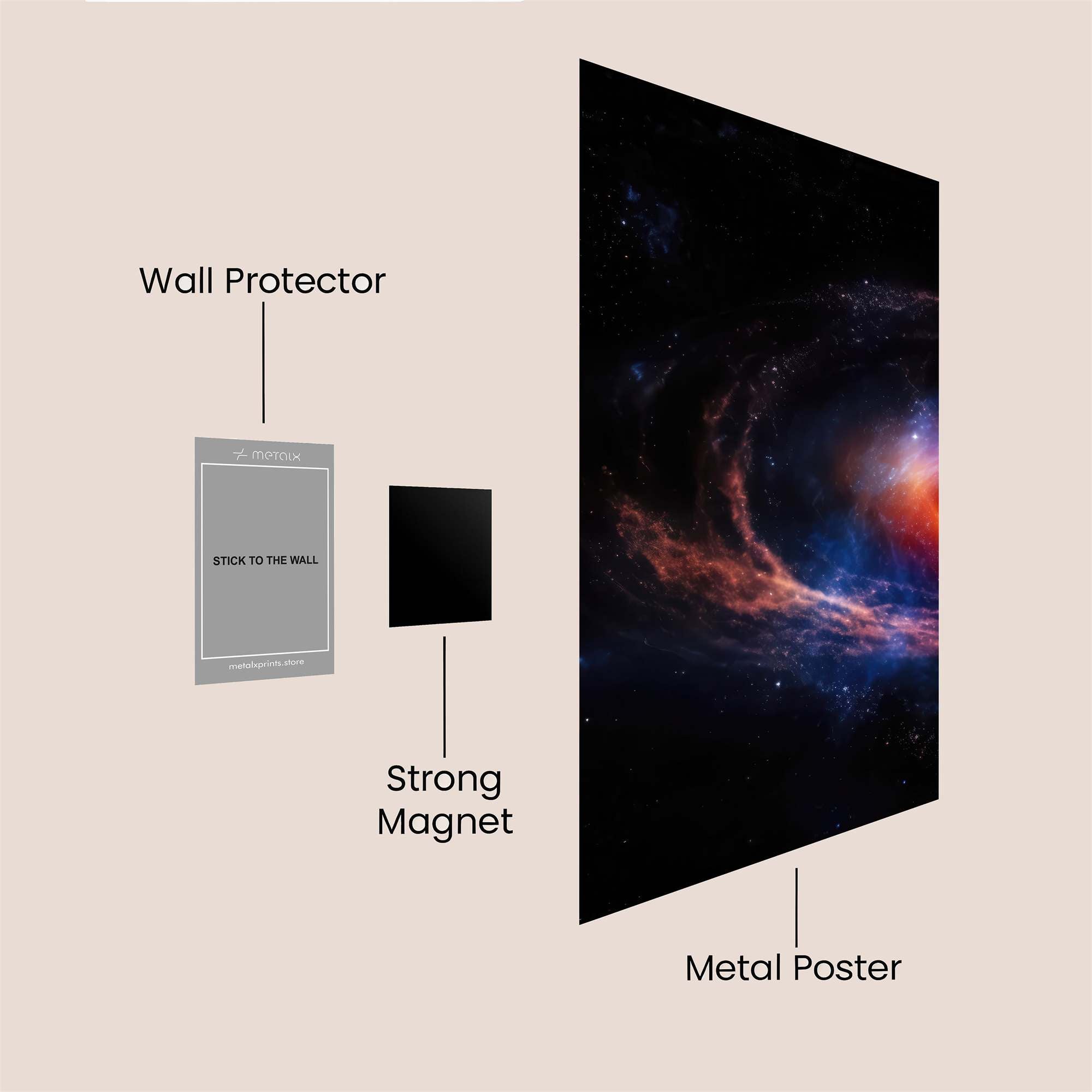 Blackhole Enigma Safe Wall Magnetic / M