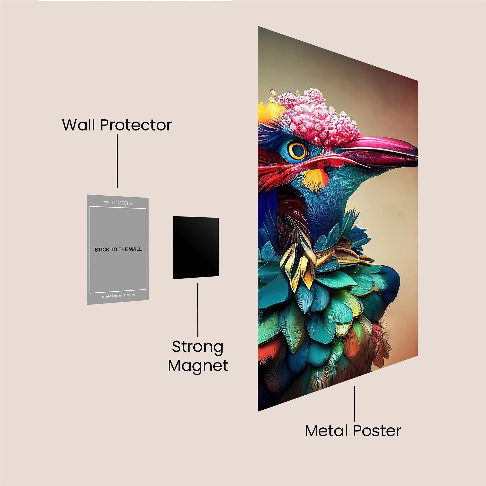 Bird Extravaganza Safe Wall Magnetic / M
