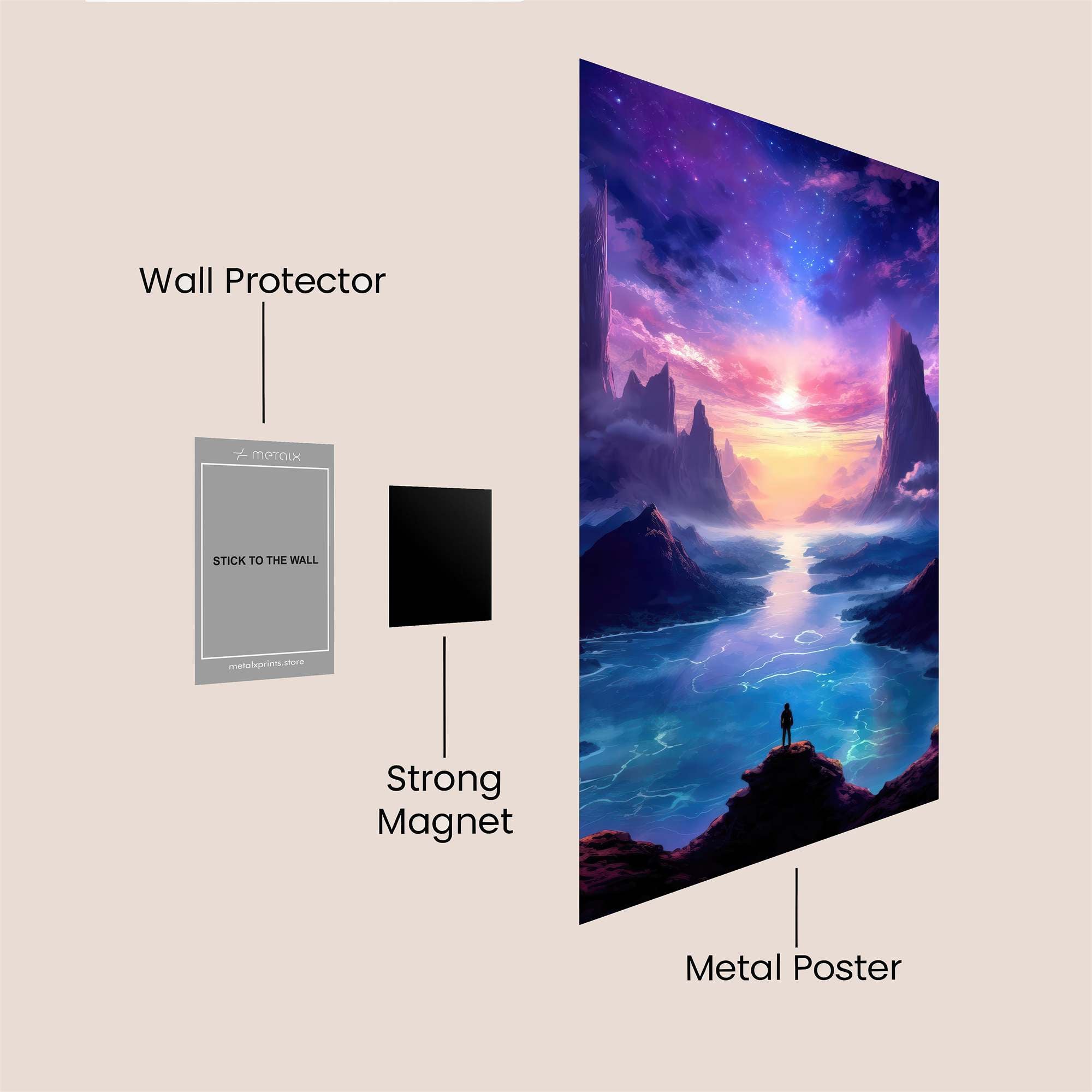 Cosmic Serenity Safe Wall Magnetic / M