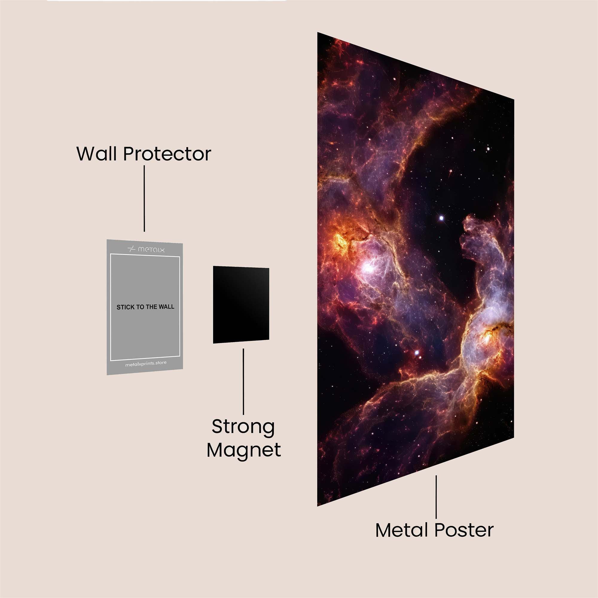 Nebula Embrace Safe Wall Magnetic / M