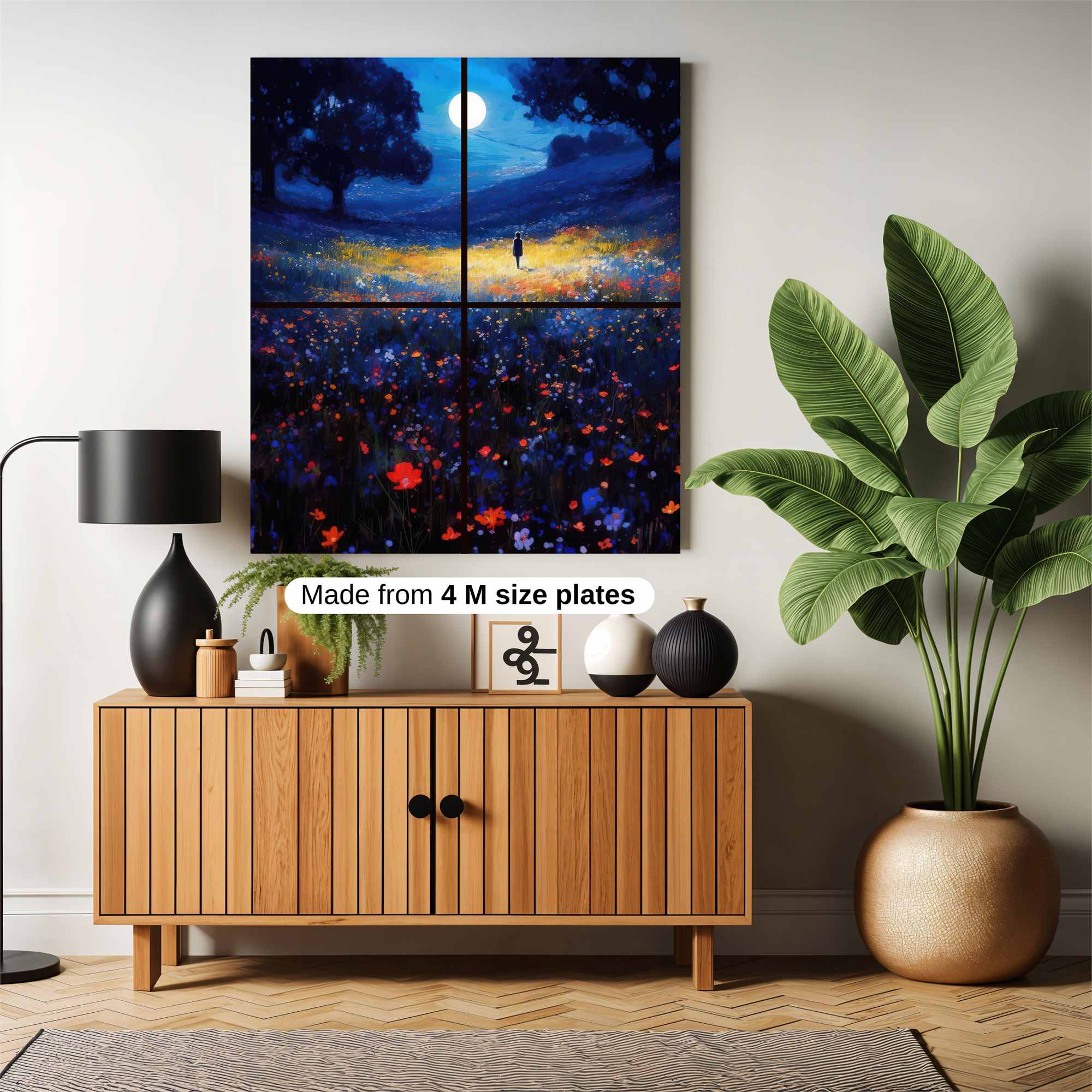 Moonlit Solitude Safe Wall Magnetic / M