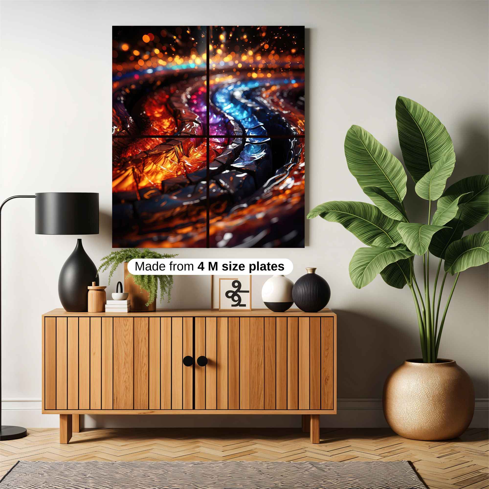 Neon Swirl Safe Wall Magnetic / M