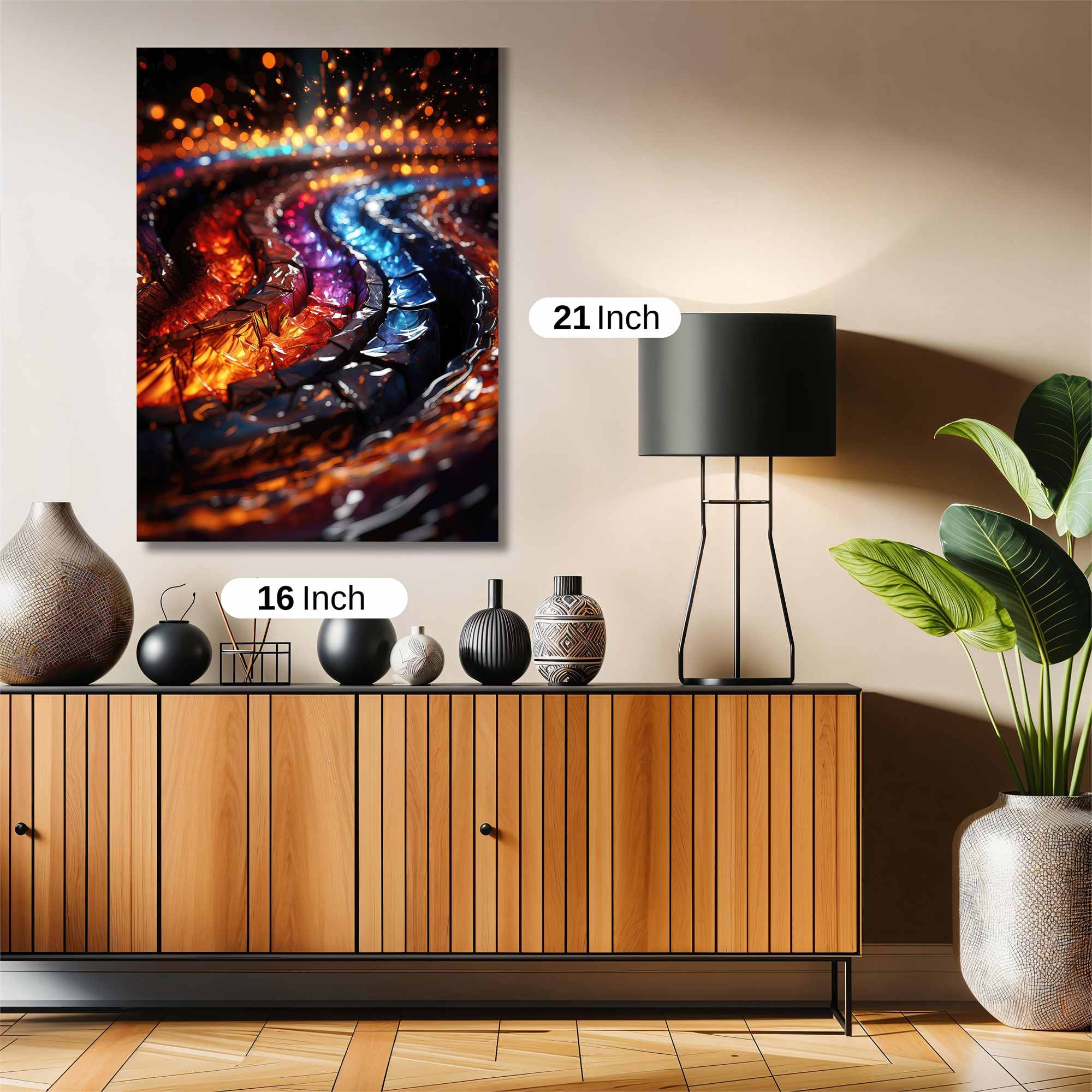 Neon Swirl Safe Wall Magnetic / M