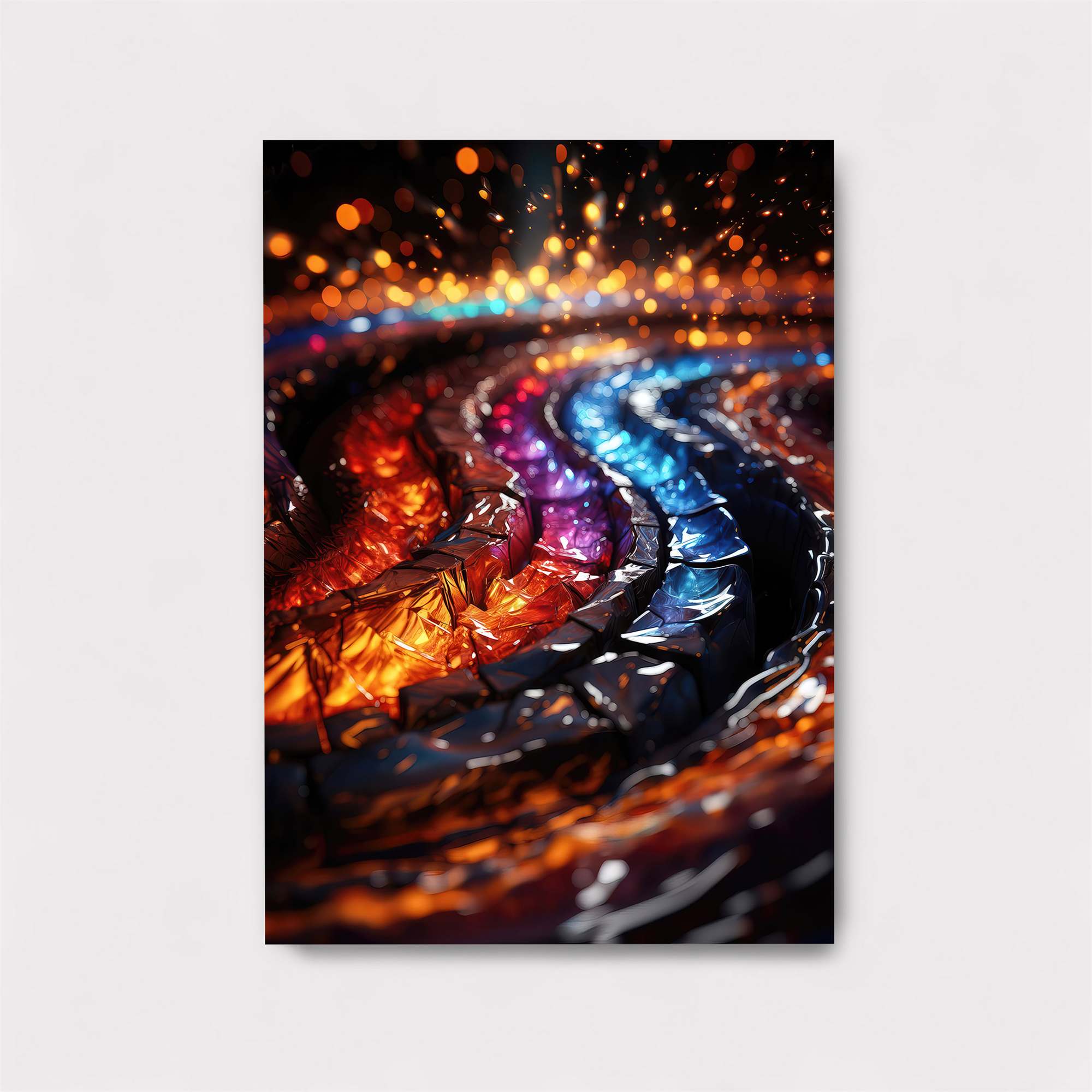 Neon Swirl Safe Wall Magnetic / M