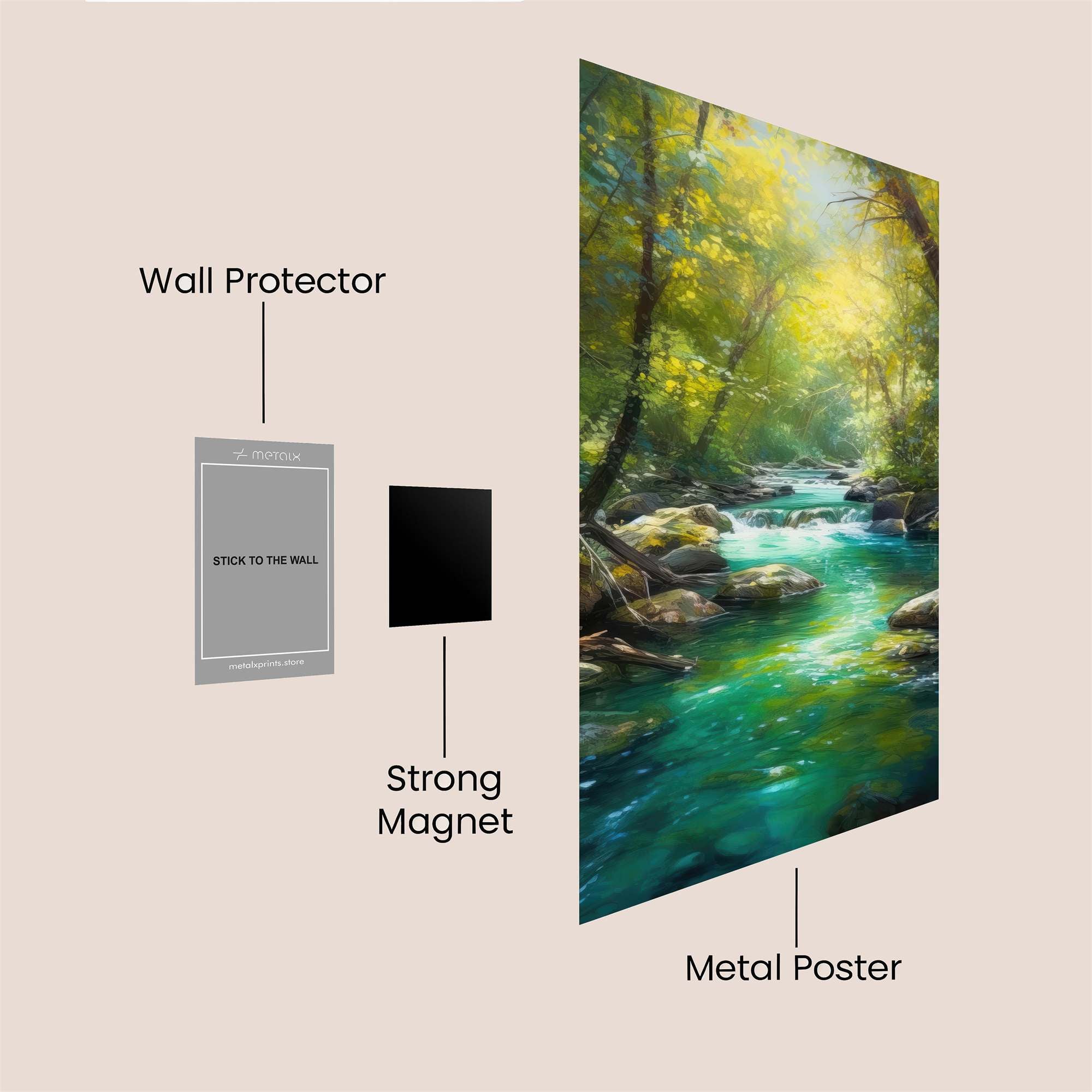 Forest Serenity Safe Wall Magnetic / M