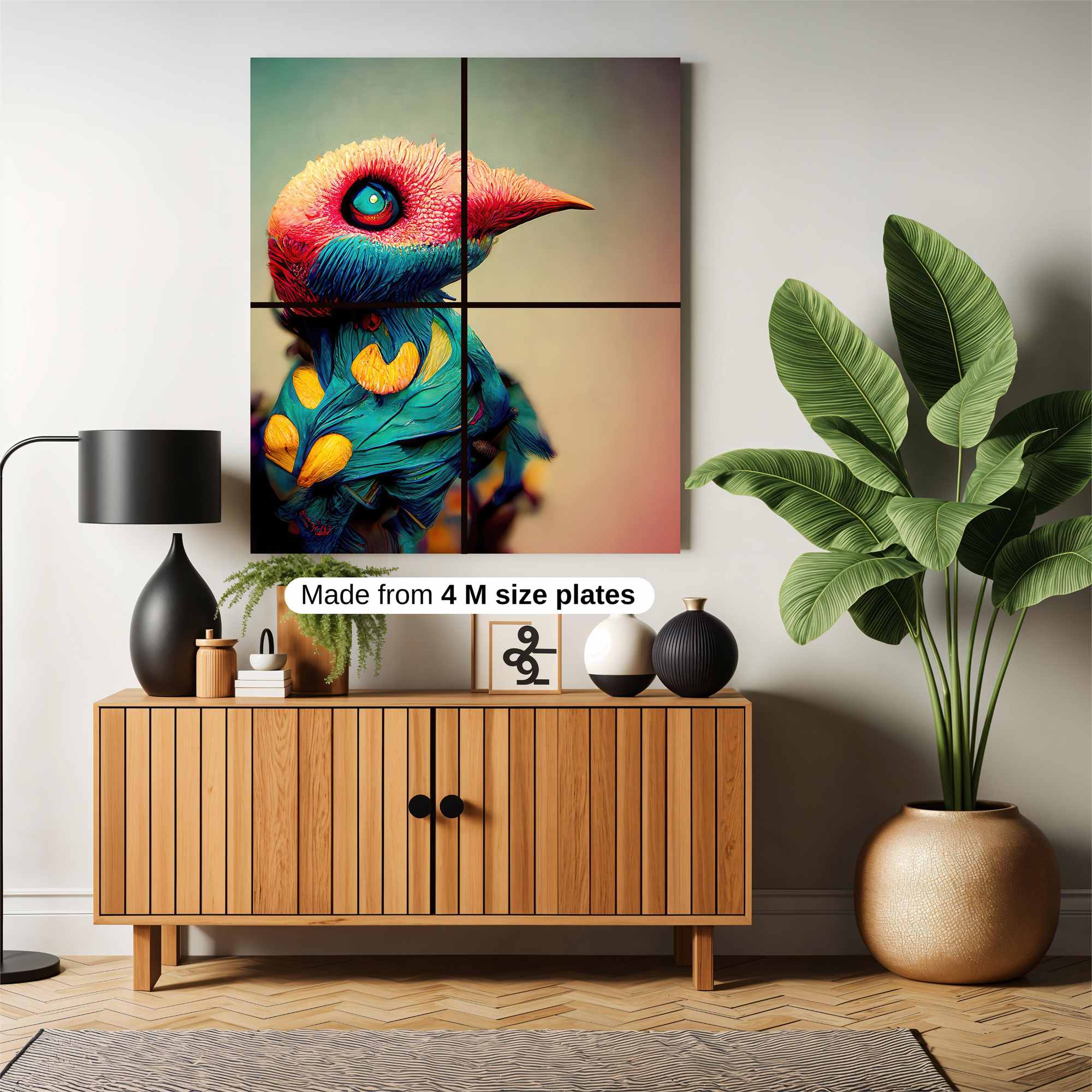 Bird Whimsy Safe Wall Magnetic / M