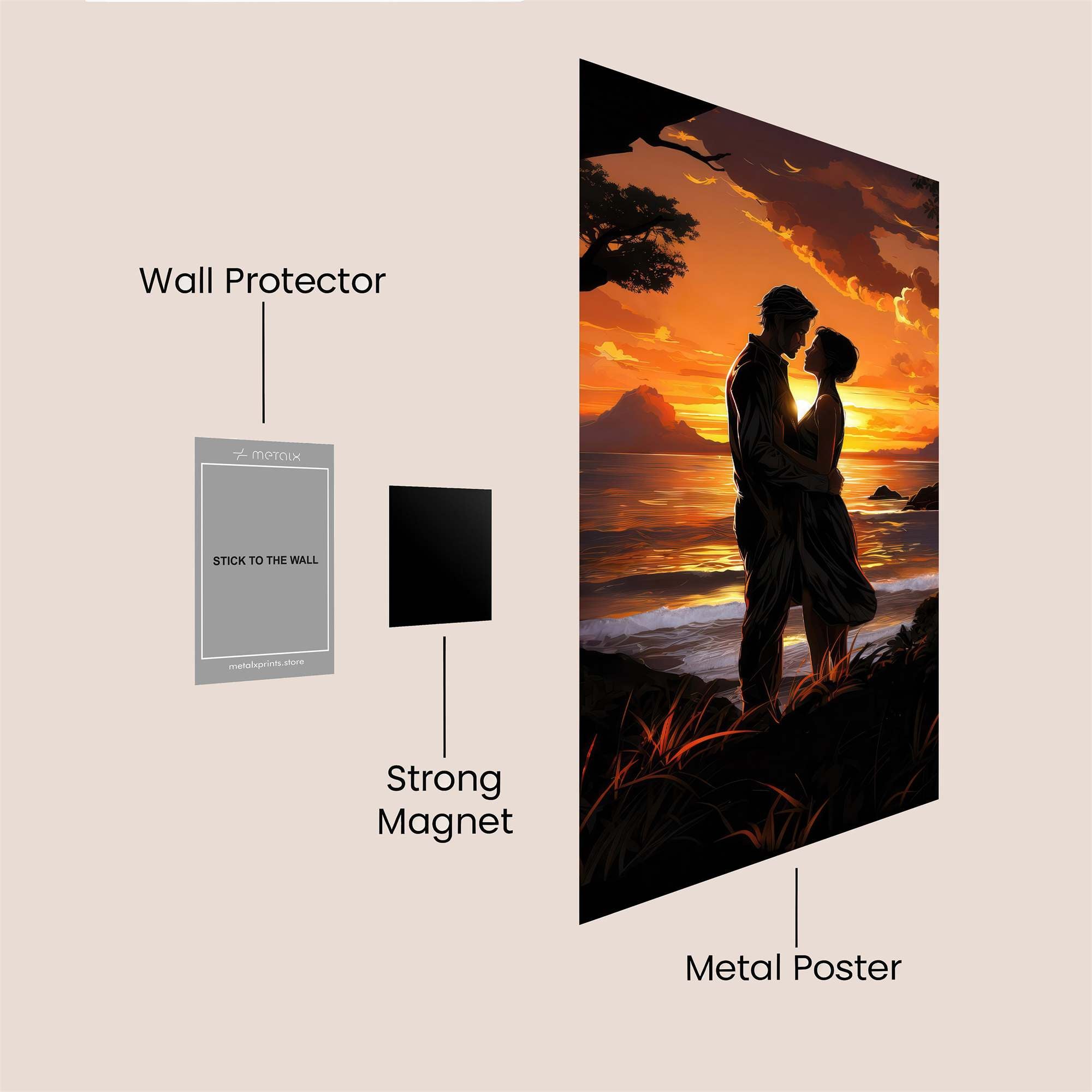 Lovekindled Safe Wall Magnetic / M