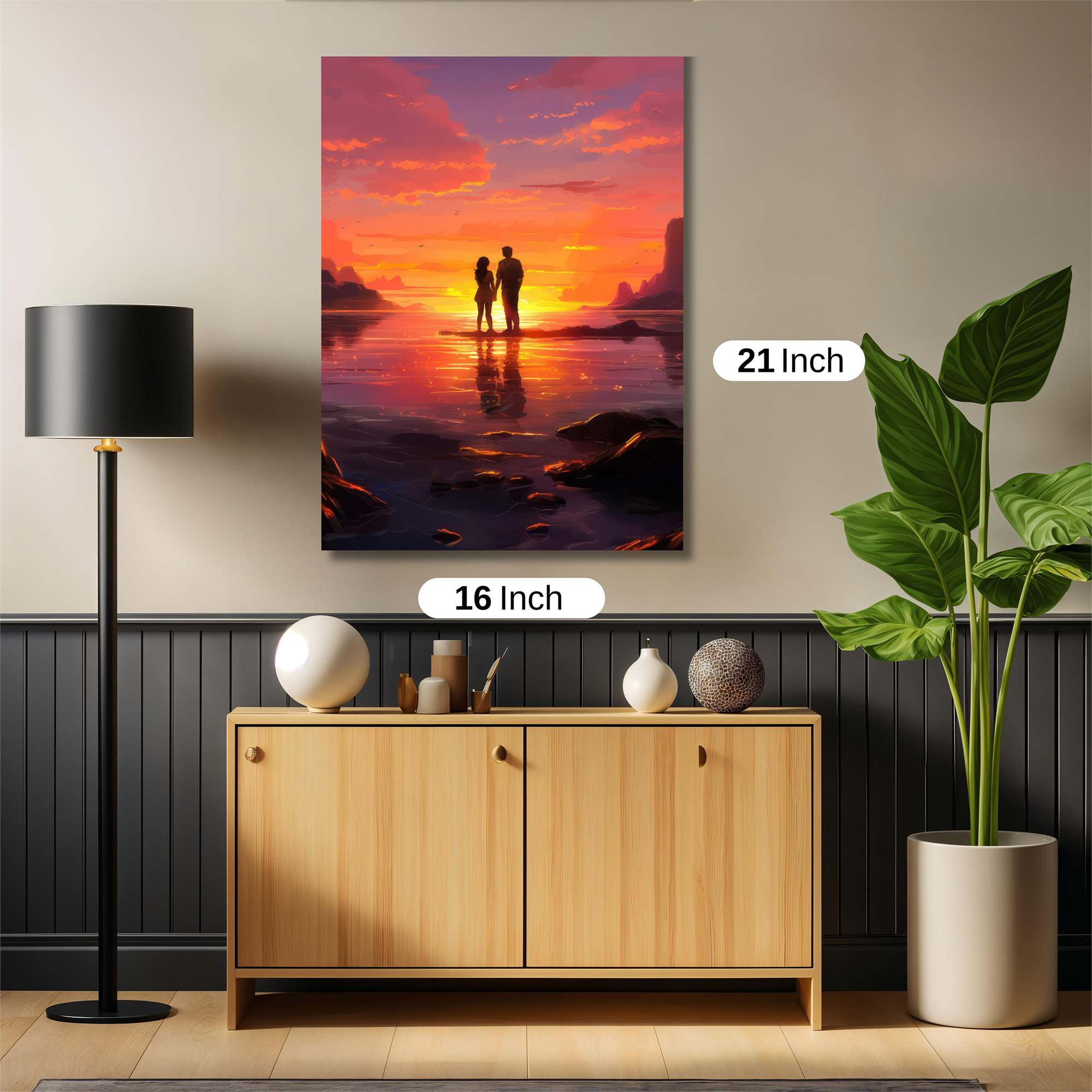 Sunset Serenity Safe Wall Magnetic / M