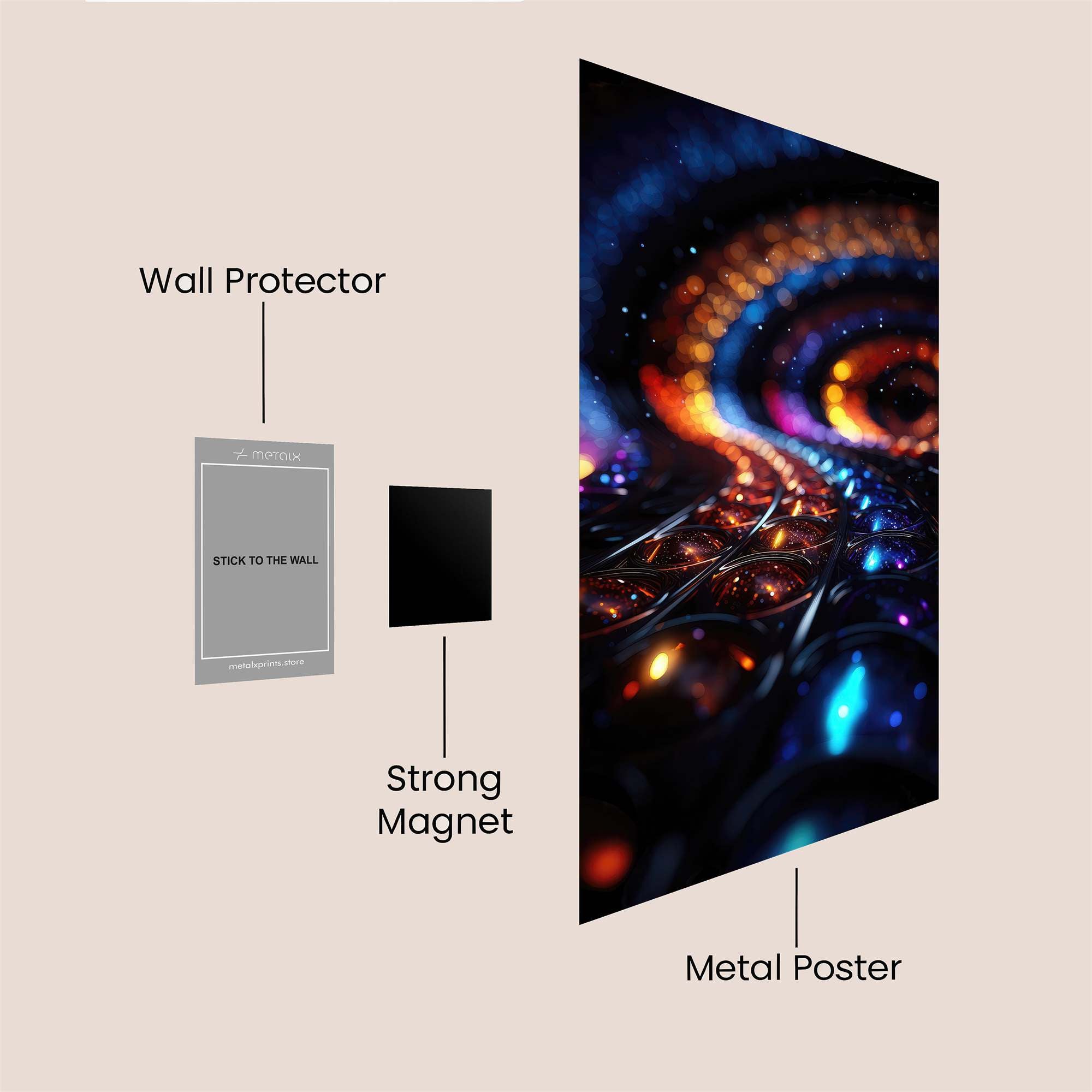 Cosmic Whimsy Safe Wall Magnetic / M