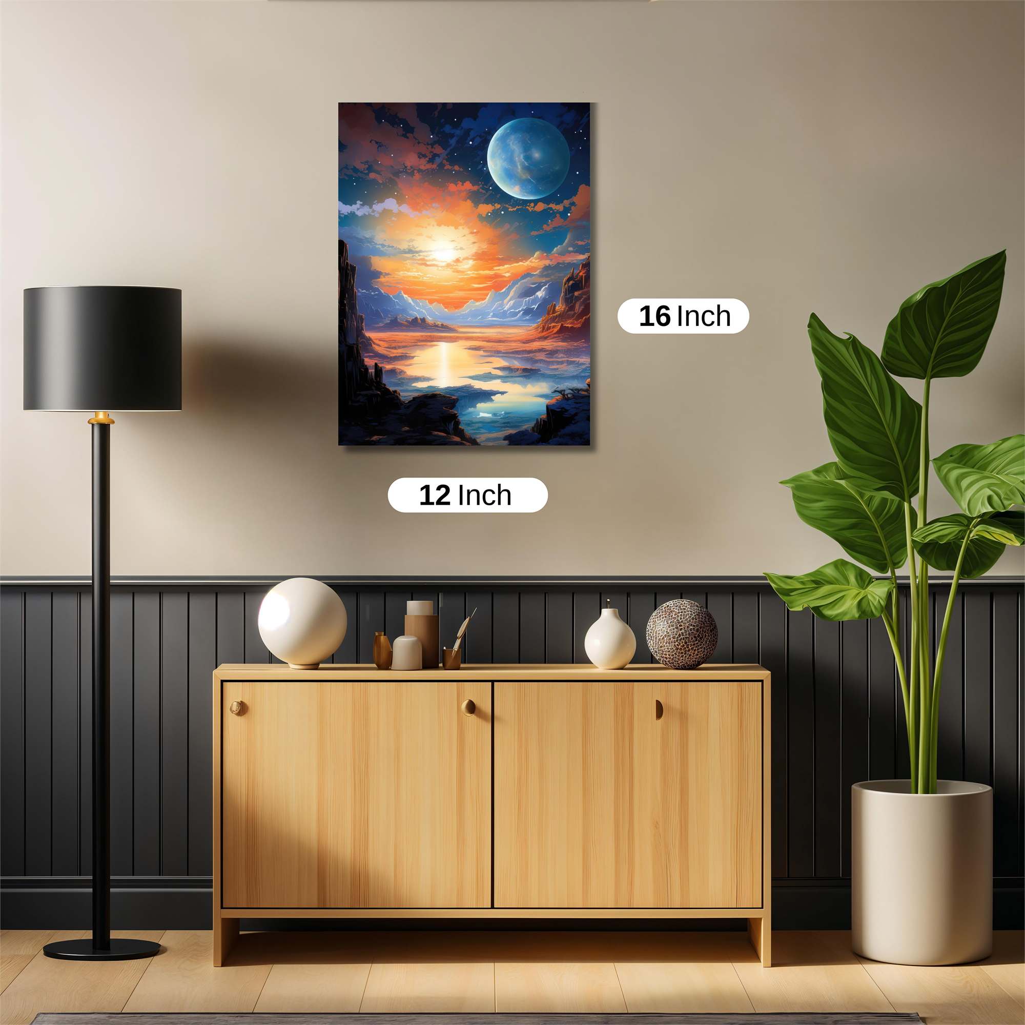 Moonlit Serenity Safe Wall Magnetic / M