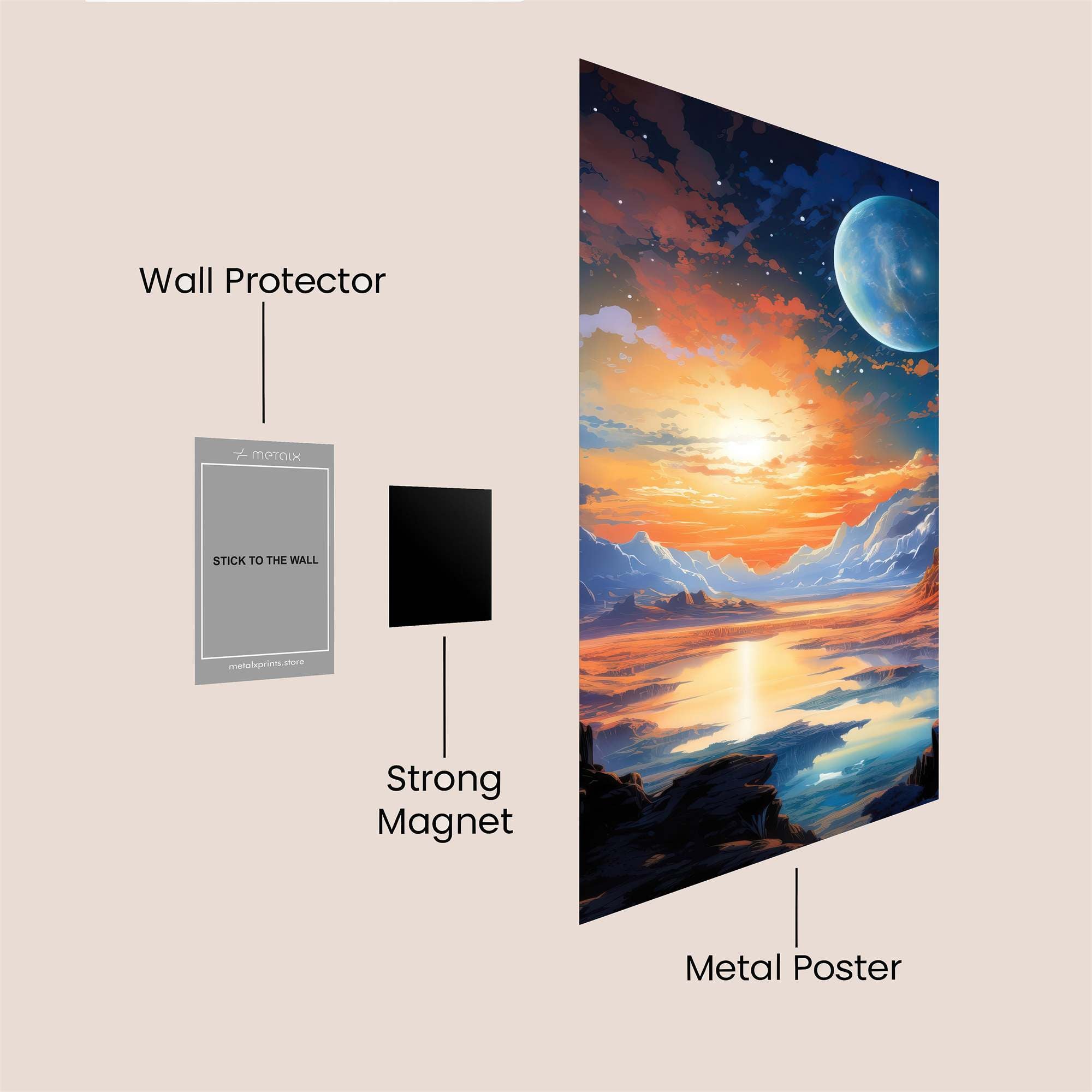 Moonlit Serenity Safe Wall Magnetic / M
