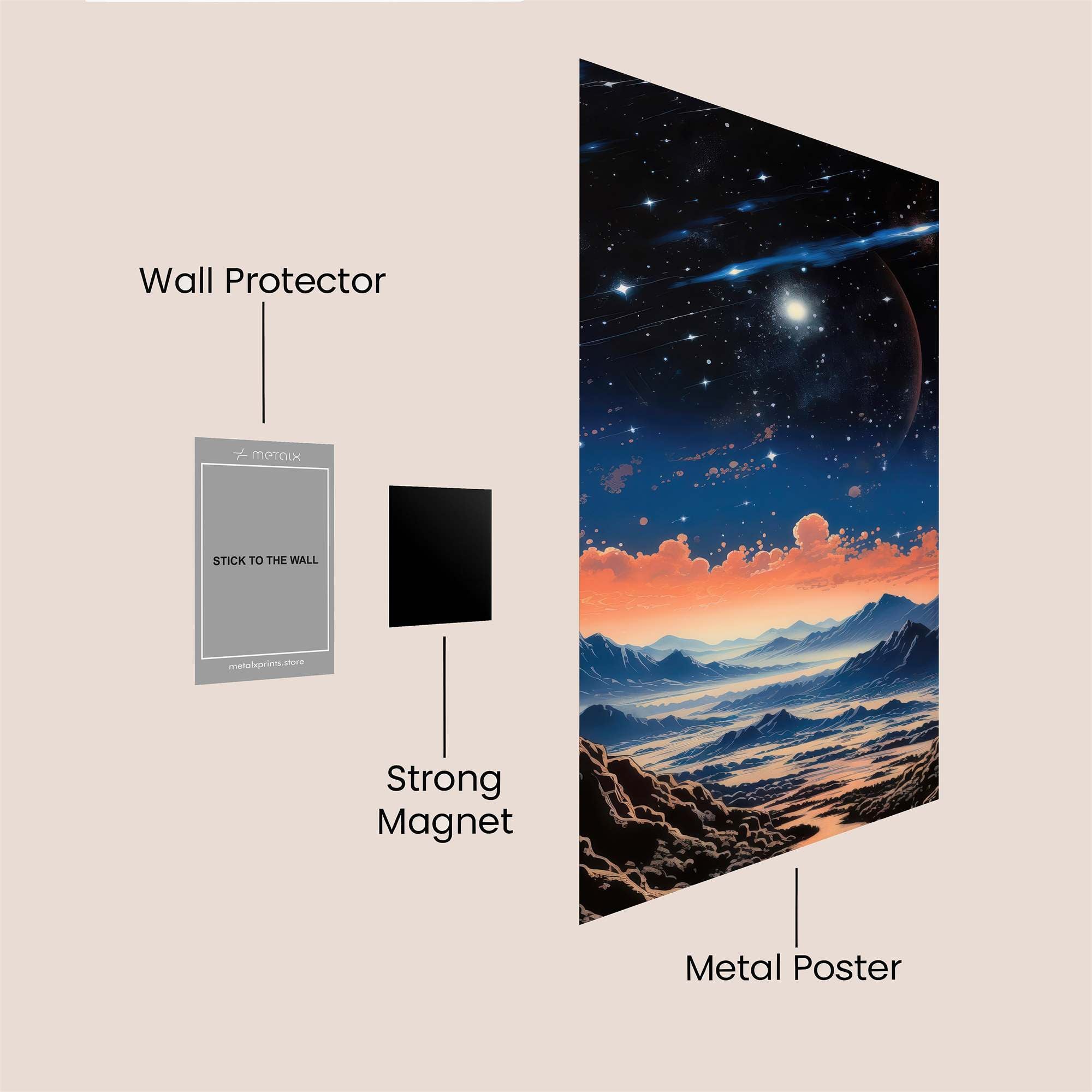 Starlit Serenity Safe Wall Magnetic / M