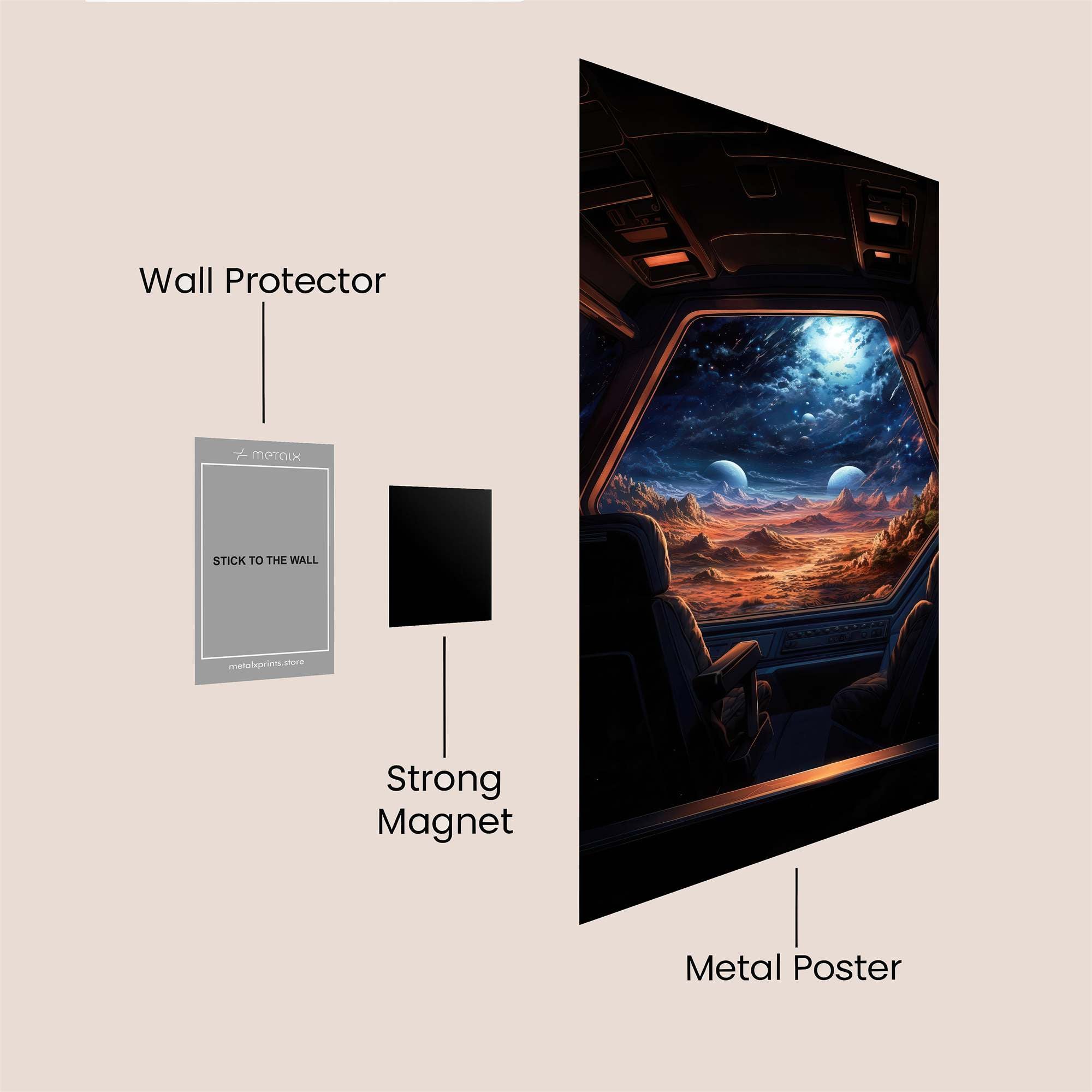 Alien Serenity Safe Wall Magnetic / M