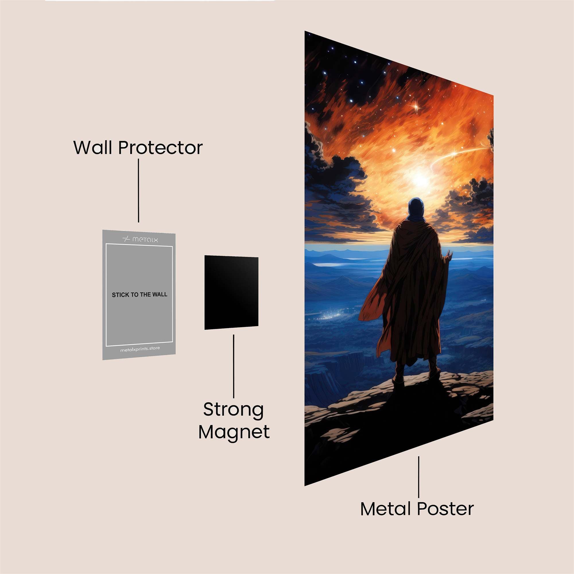 Mystic Blaze Safe Wall Magnetic / M