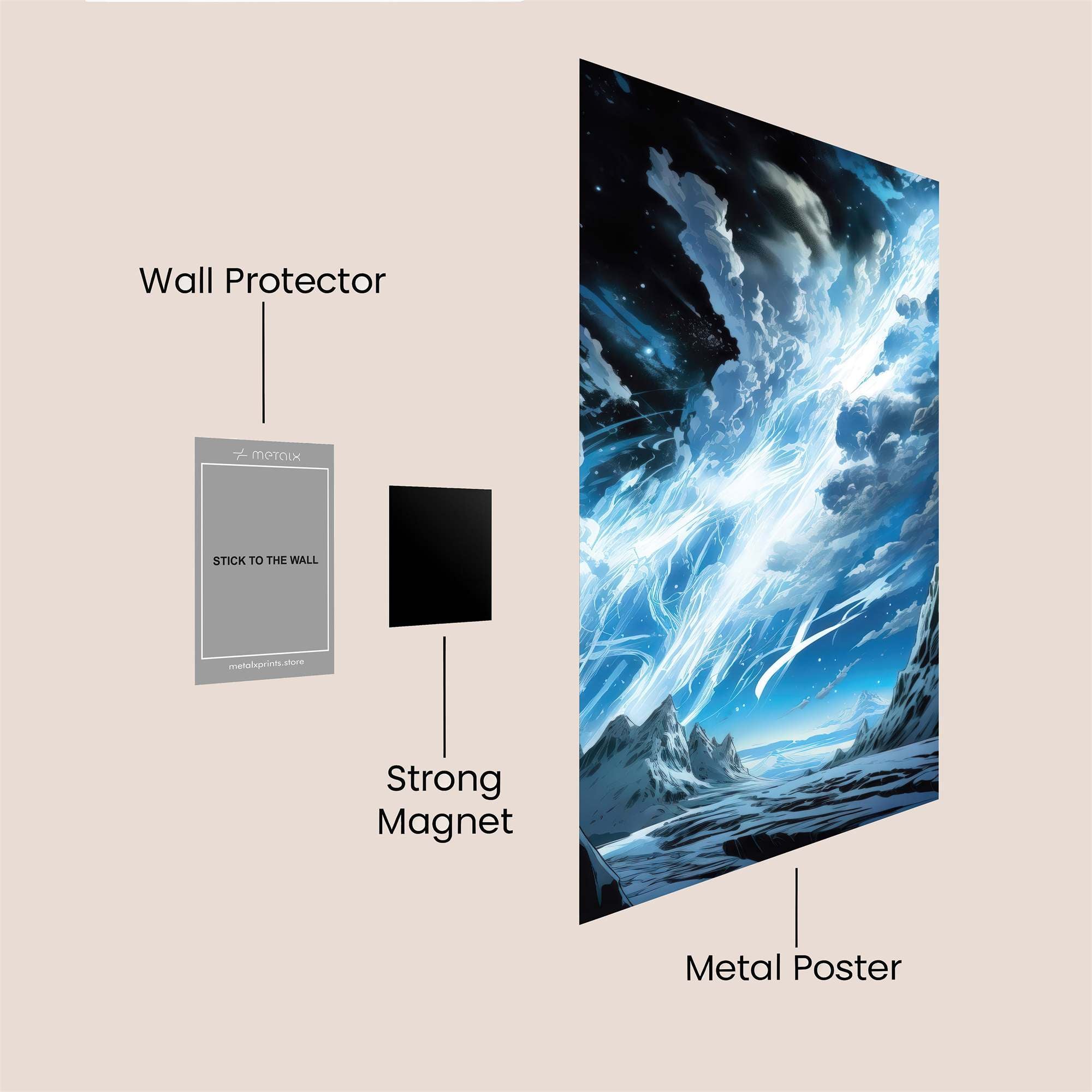 Aurora Whimsy Safe Wall Magnetic / M
