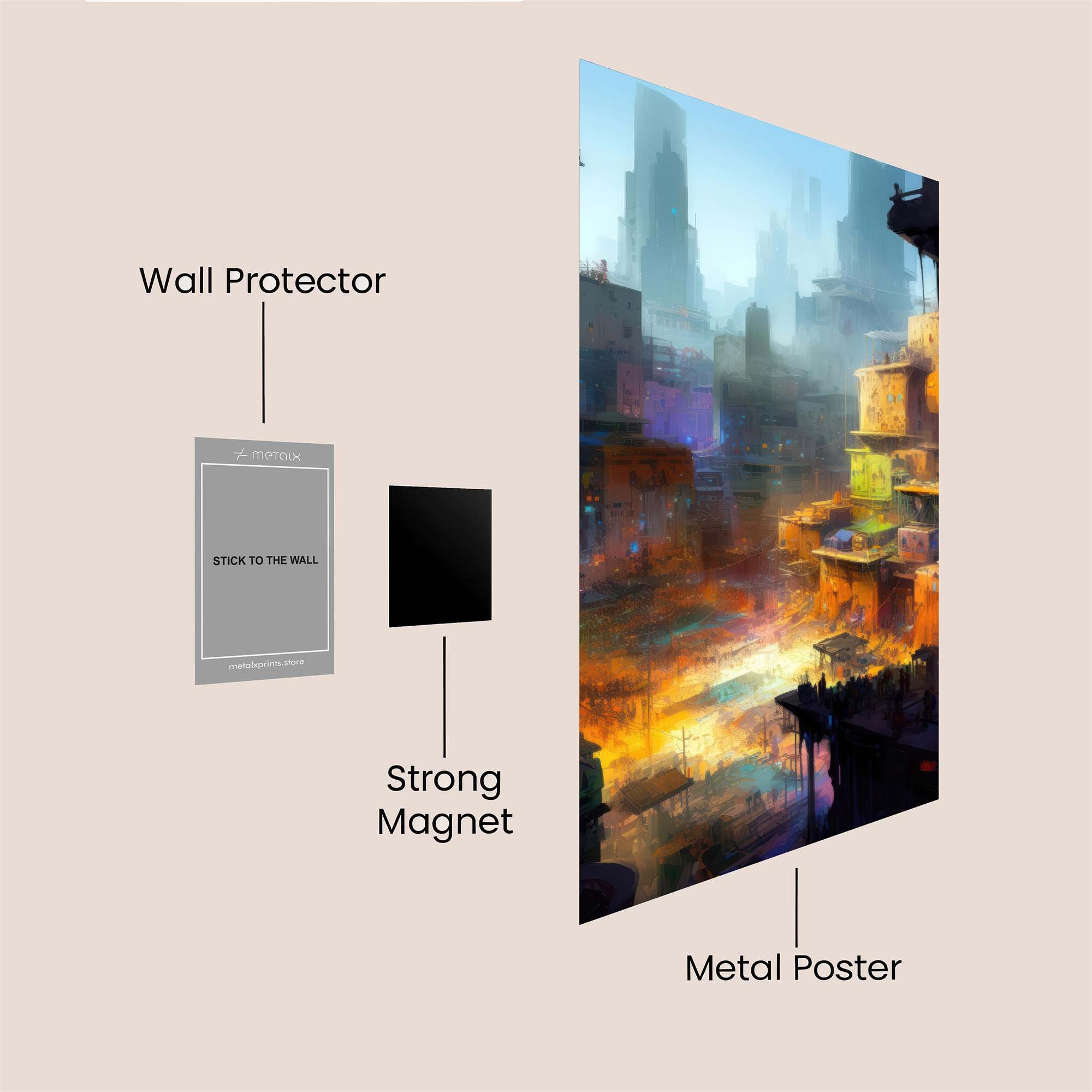 Cyberpunk Dream Safe Wall Magnetic / M