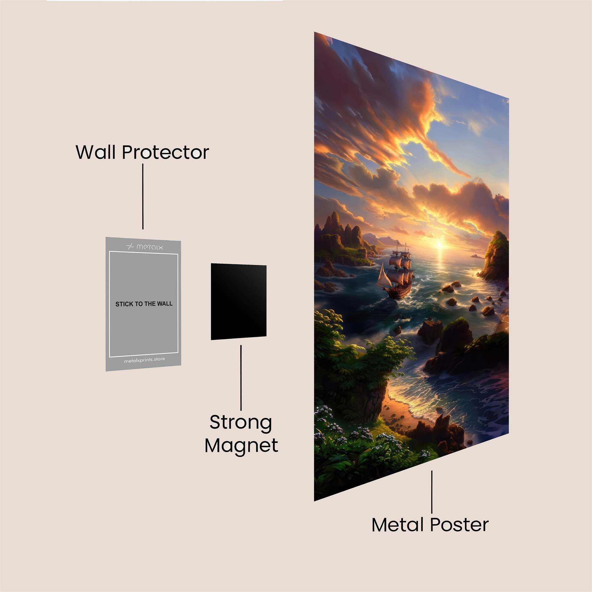 Voyage Bliss Safe Wall Magnetic / M