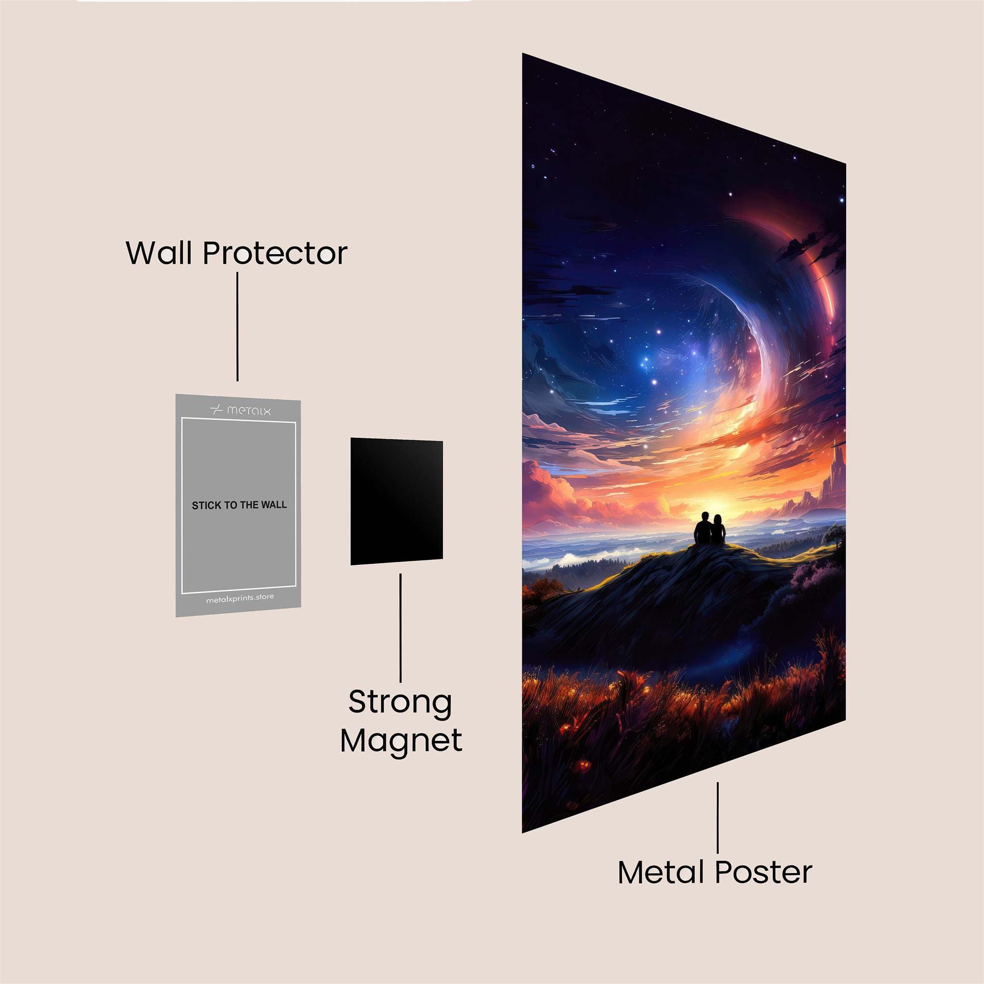 Lovers Cosmic Safe Wall Magnetic / M