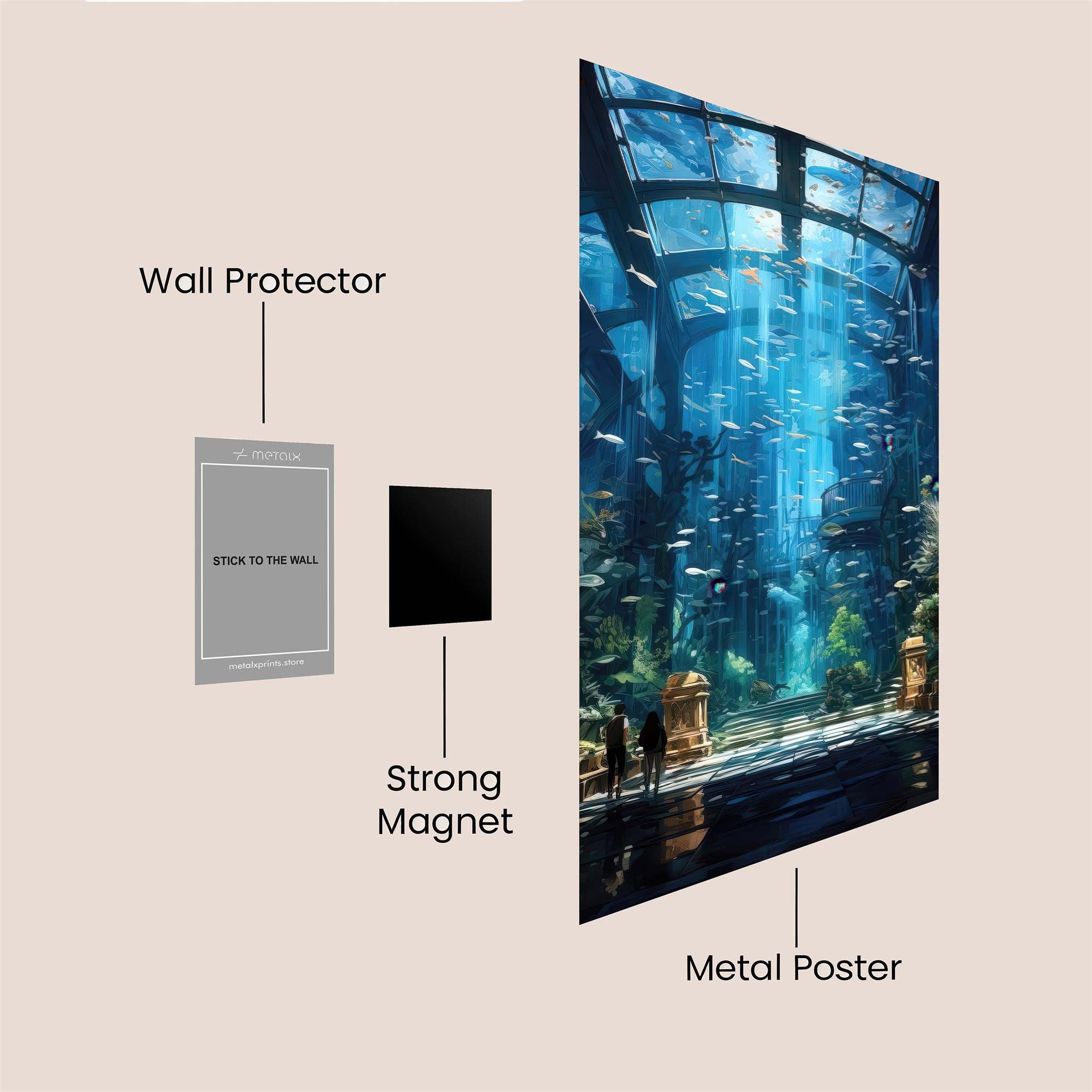 Aquatic Majesty Safe Wall Magnetic / M
