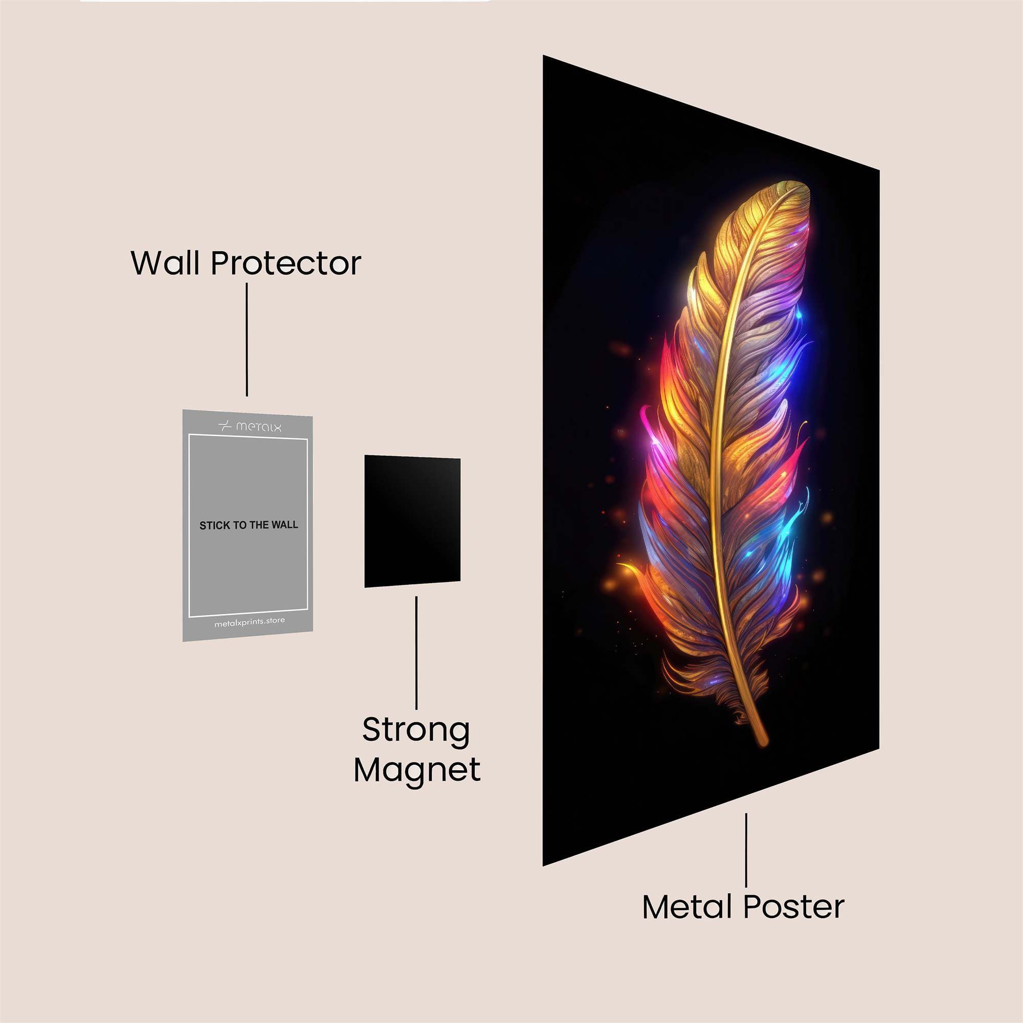 Feather Radiance Safe Wall Magnetic / M