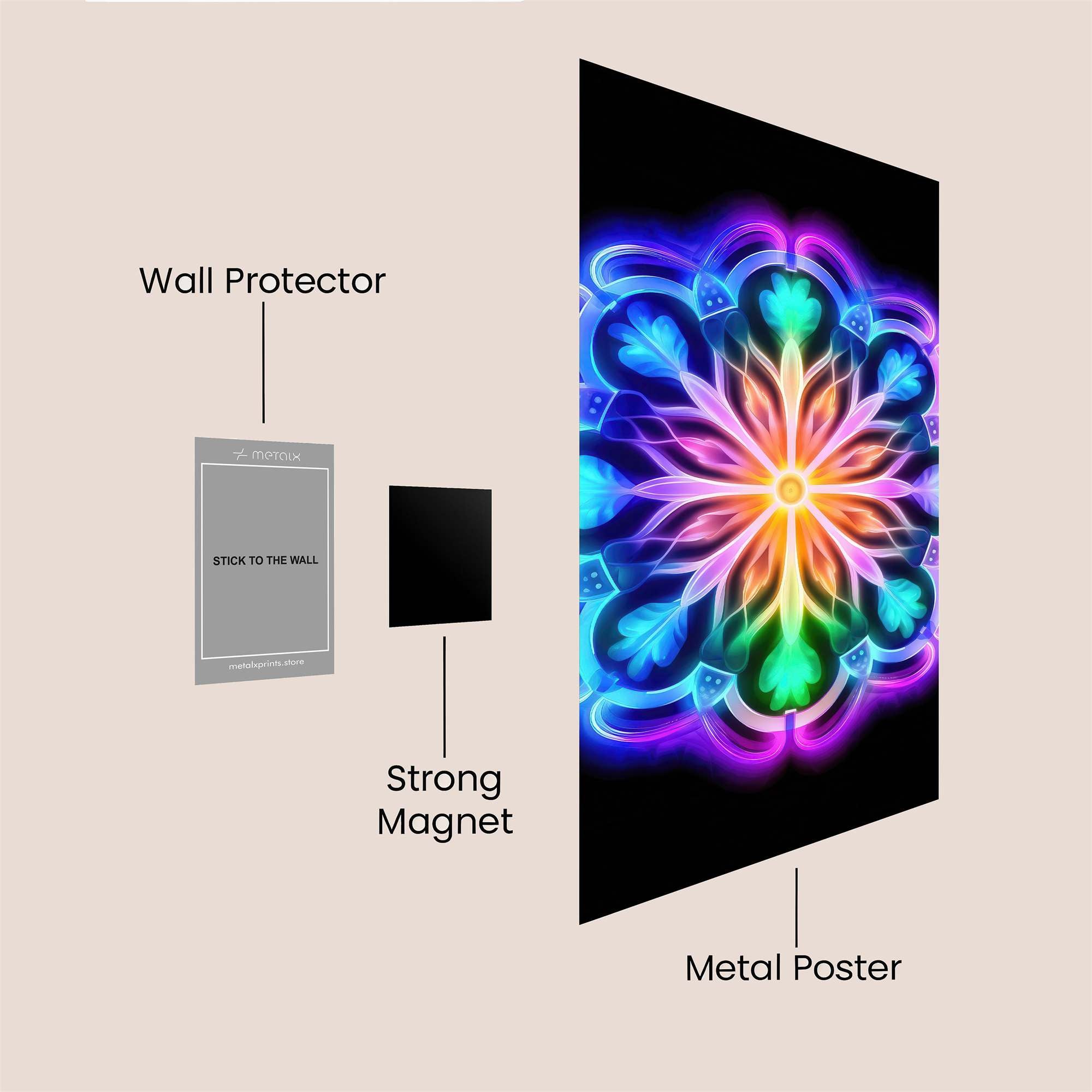 Mandala Radiance Safe Wall Magnetic / M