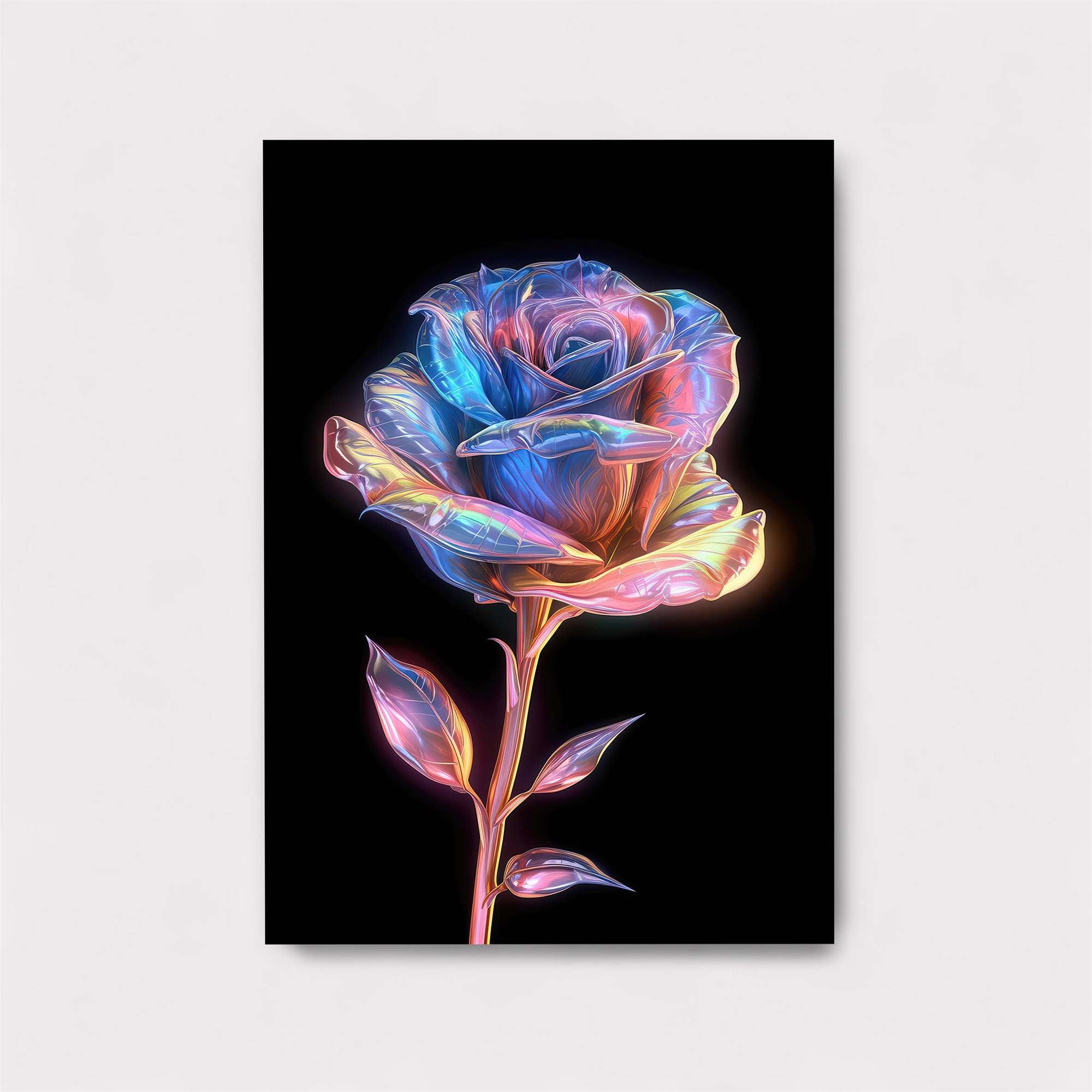 Holographic Rose Safe Wall Magnetic / M