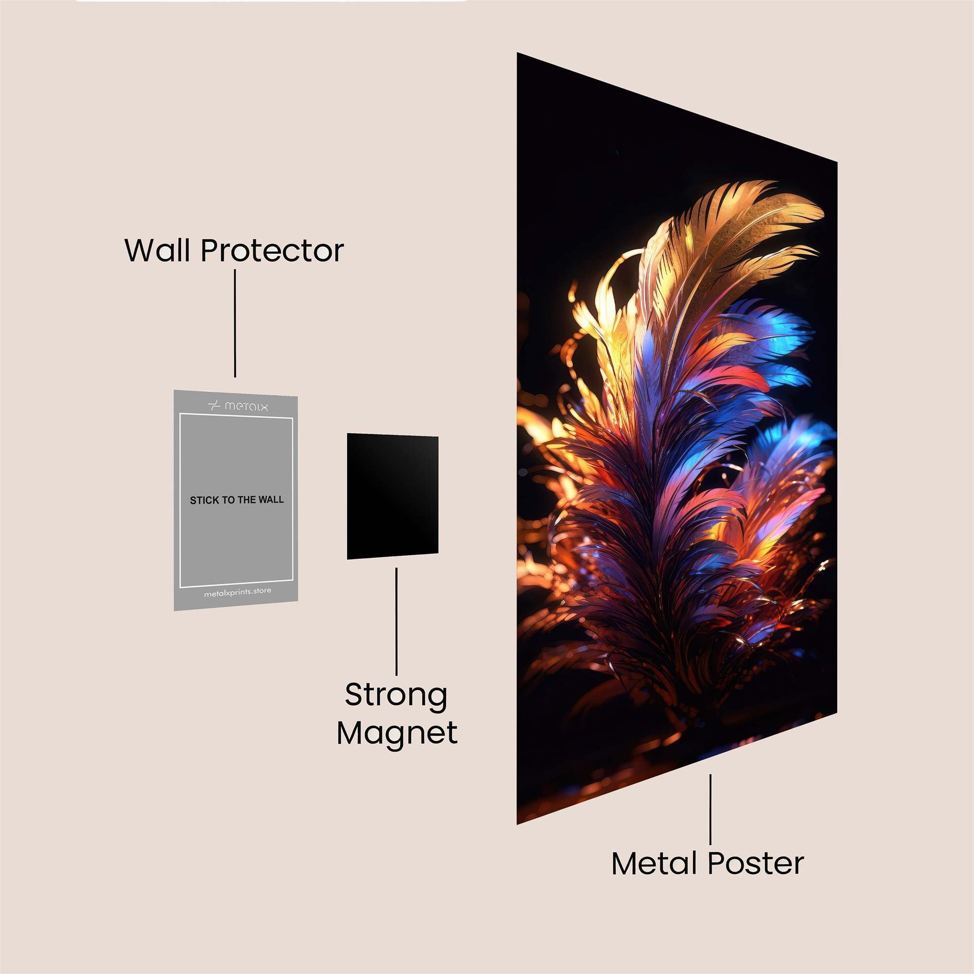 Feather Radiance Safe Wall Magnetic / M