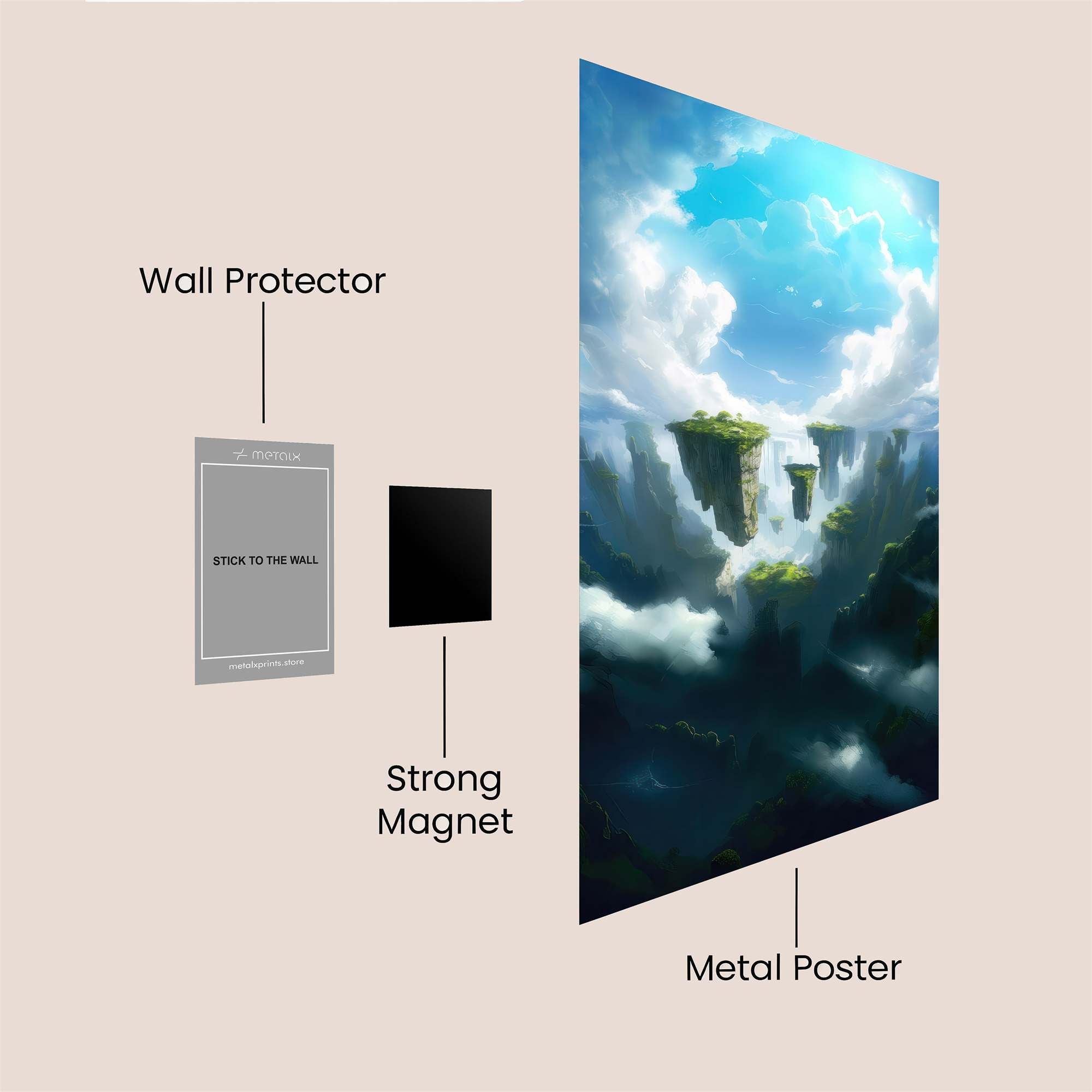 HeavenlyWhisper Safe Wall Magnetic / M