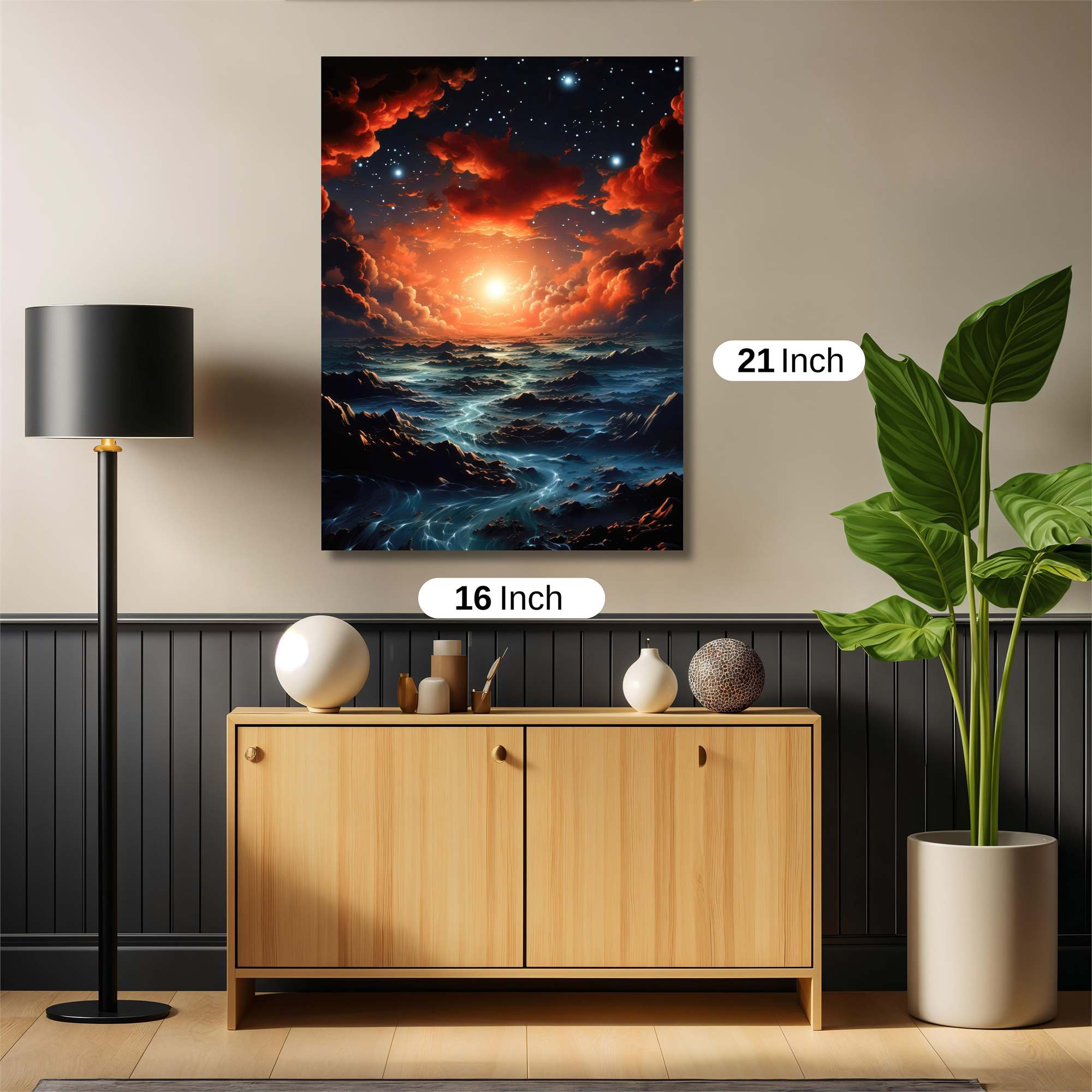 Sunset Serenity Safe Wall Magnetic / M