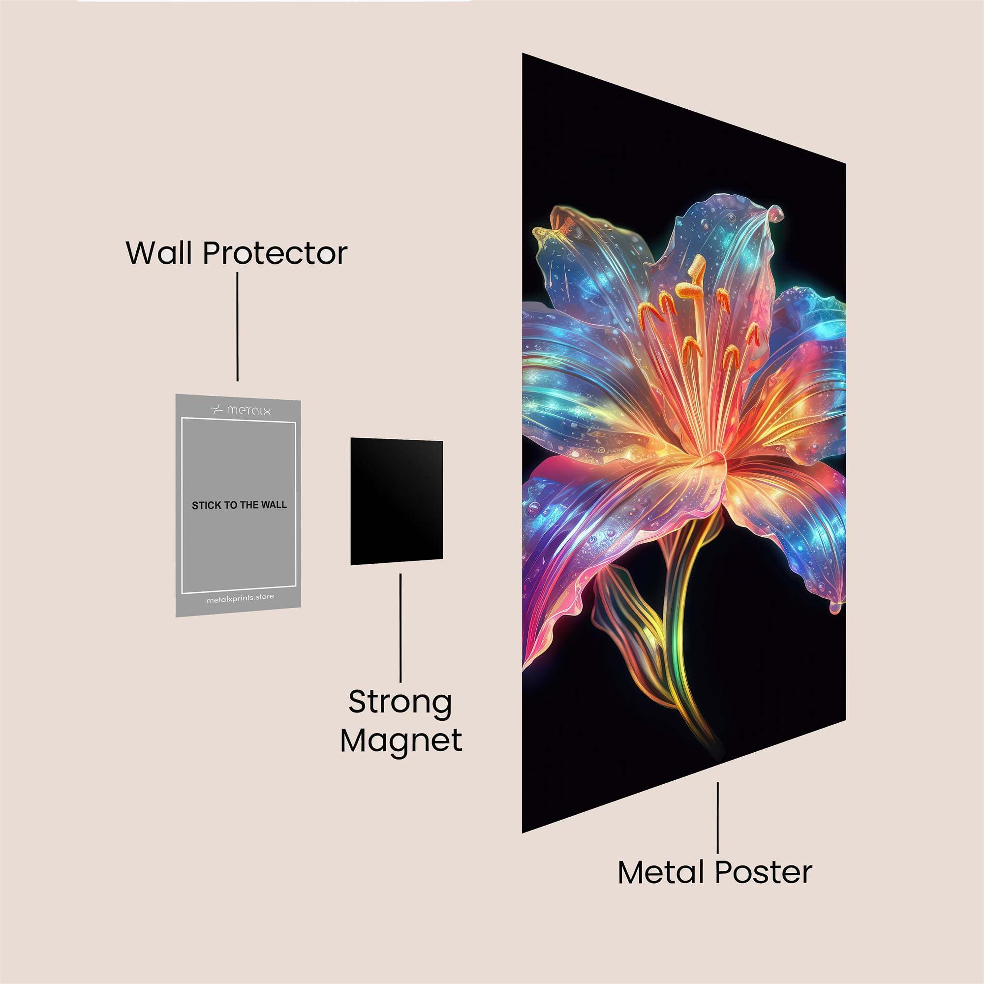 Lily Luminescence Safe Wall Magnetic / M