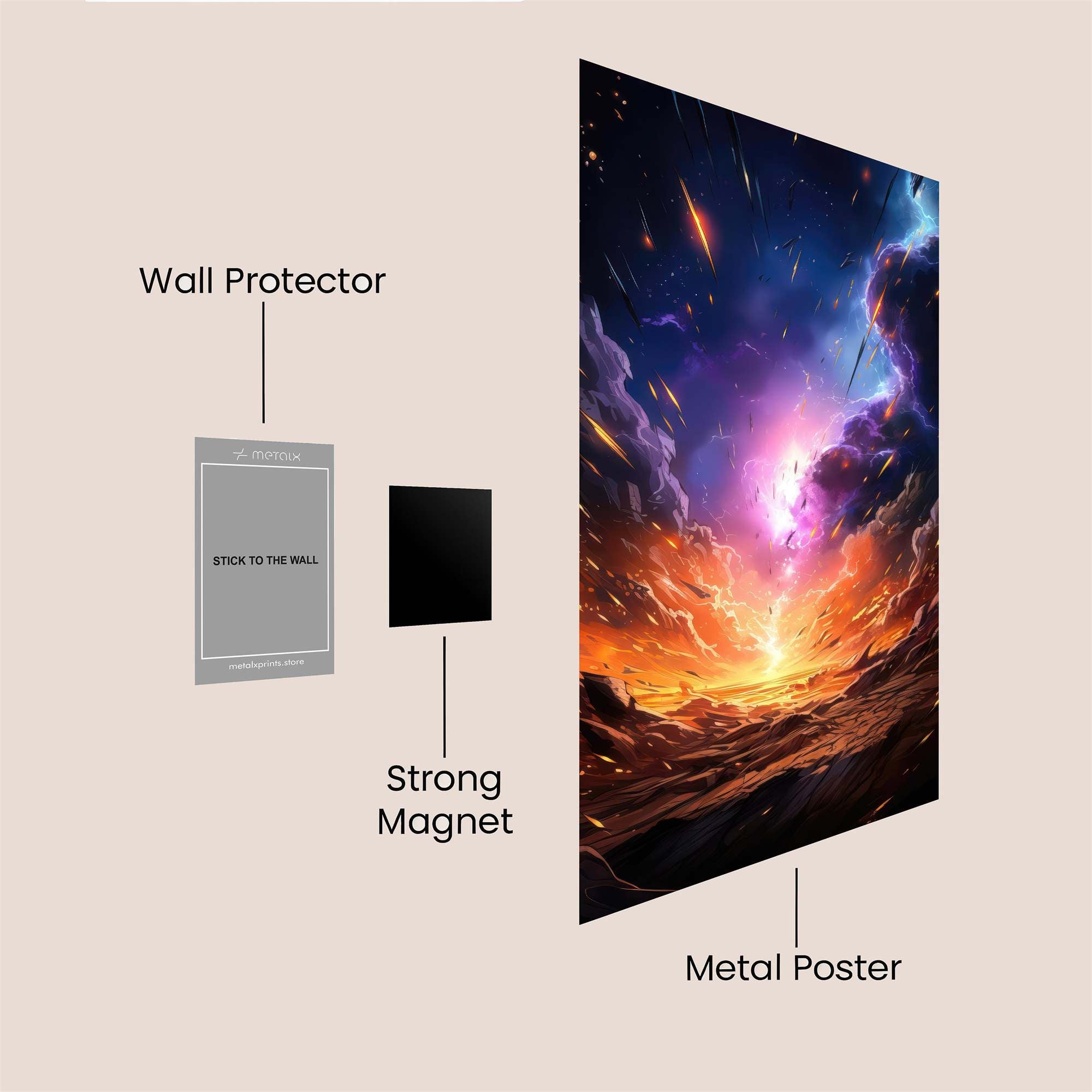 Cosmic Rapture Safe Wall Magnetic / M