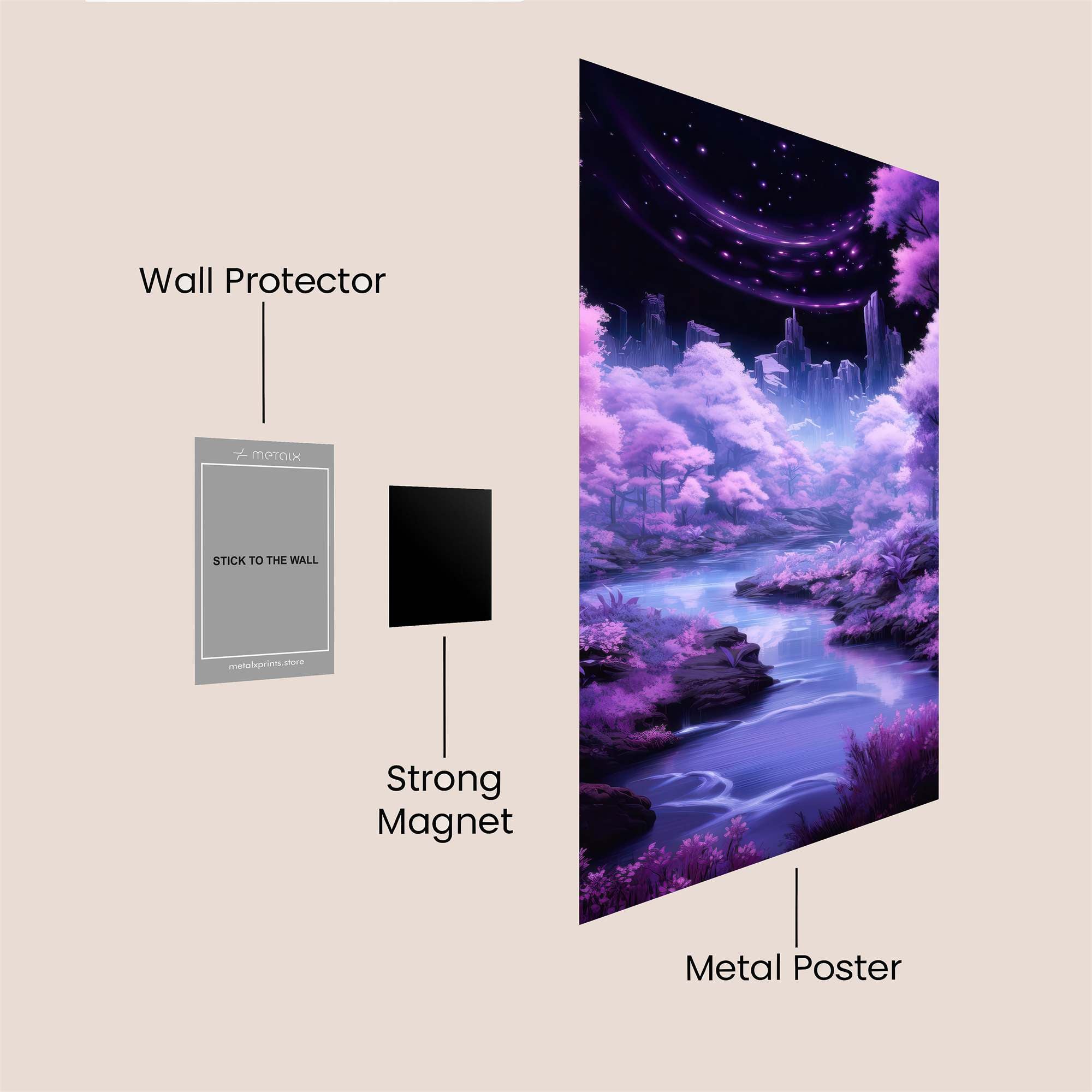 Mystic Dreamscape Safe Wall Magnetic / M