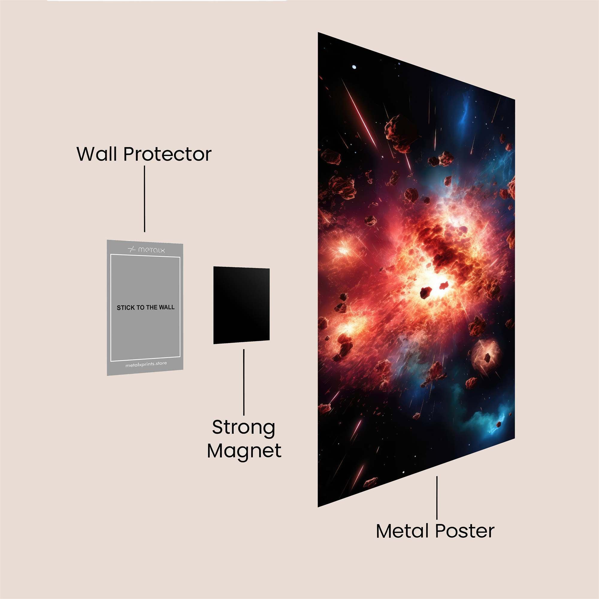 Supernova Blaze Safe Wall Magnetic / M