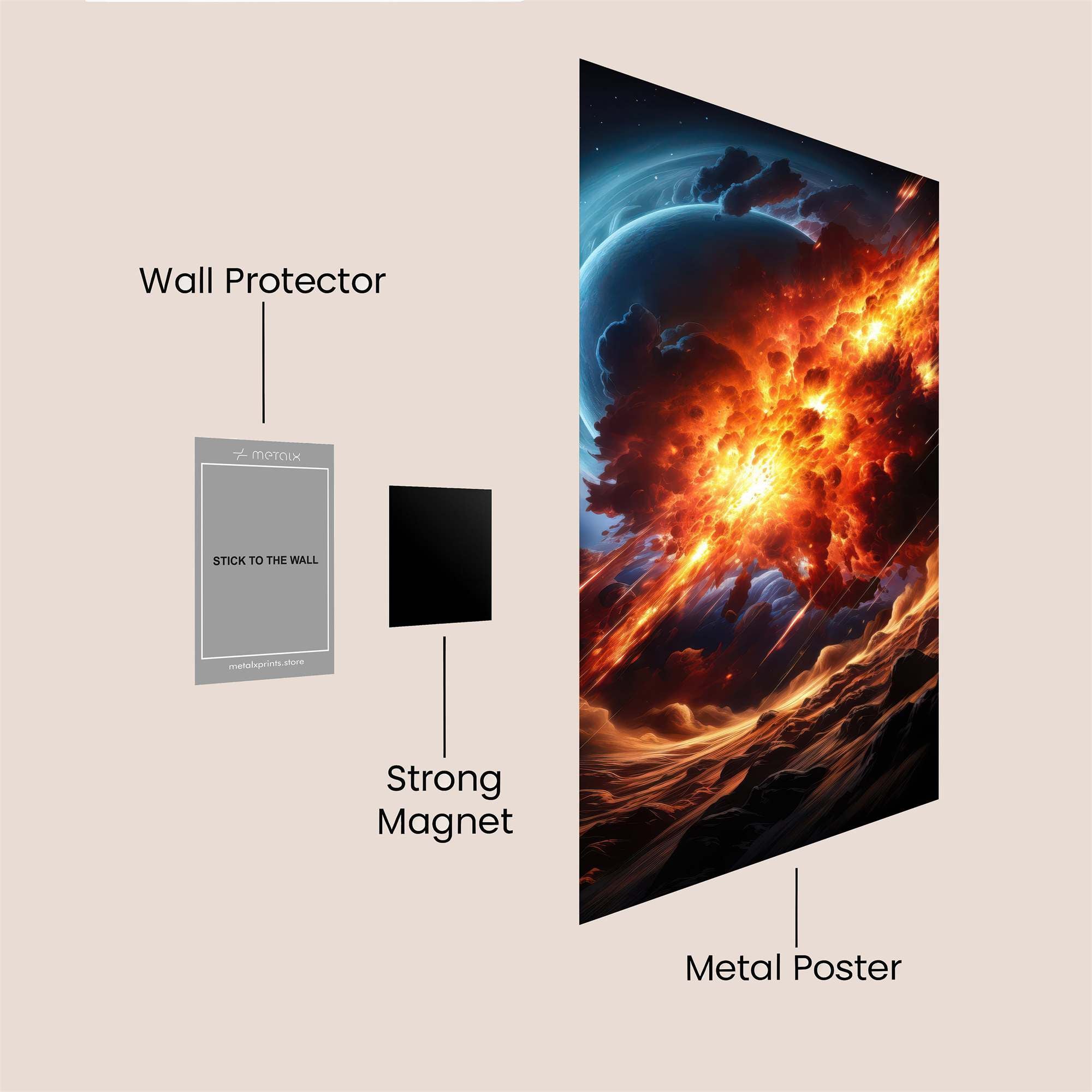Cosmic Fury Safe Wall Magnetic / M
