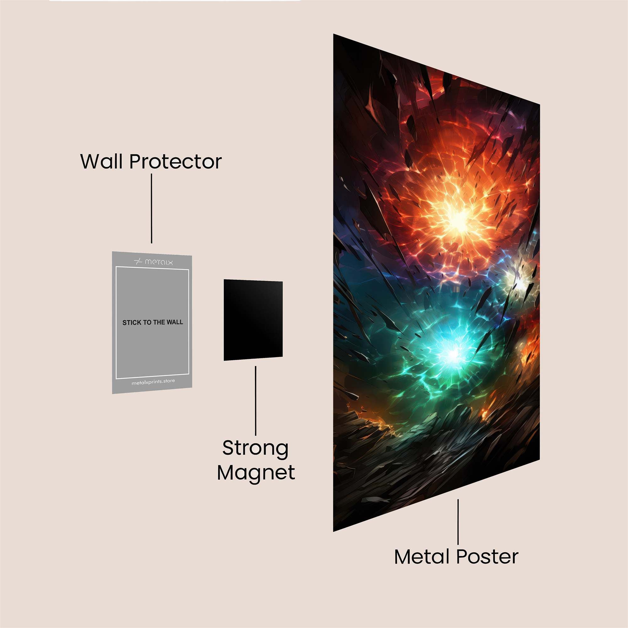 Cosmic Clash Safe Wall Magnetic / M