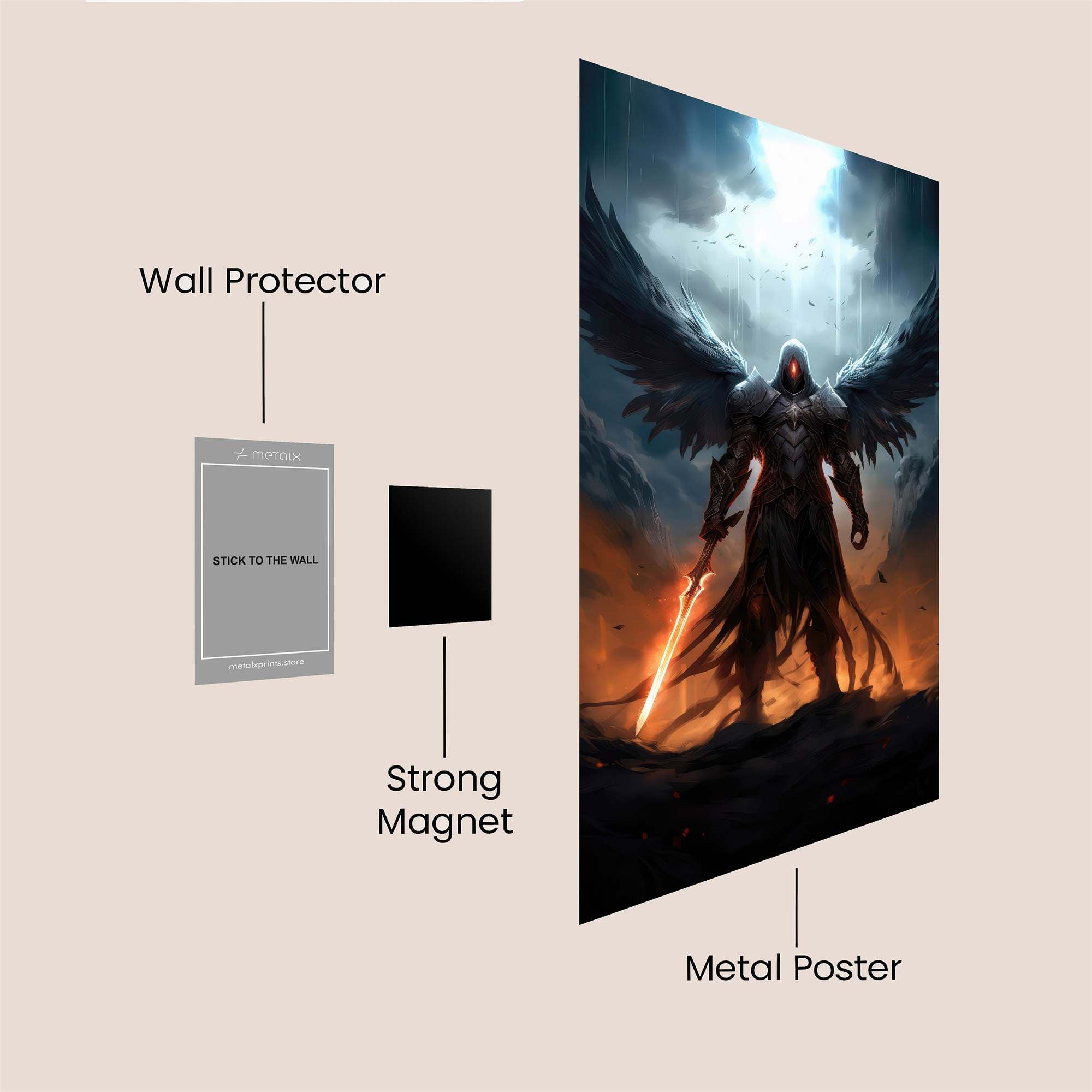 Dark Ascension Safe Wall Magnetic / M