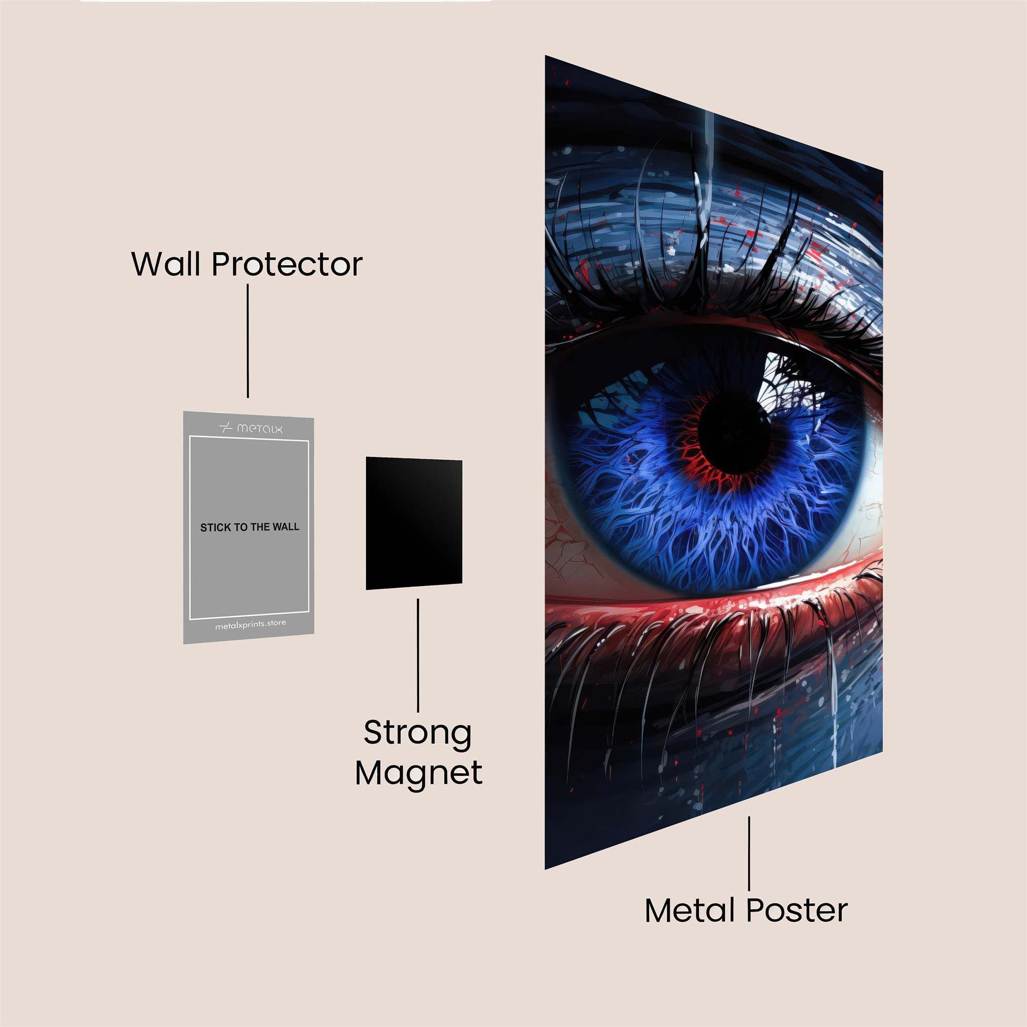 Mystic Gaze Safe Wall Magnetic / M
