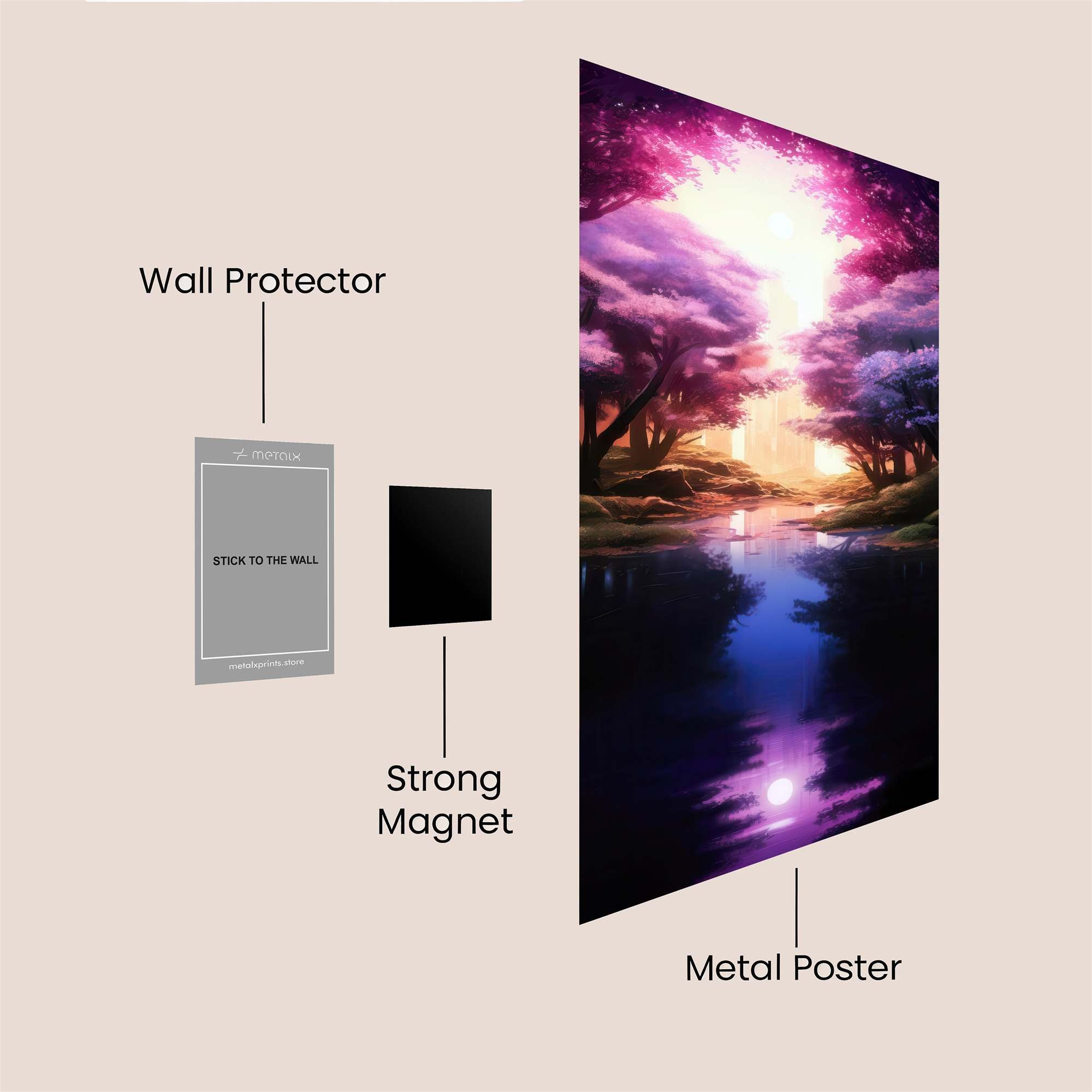 Luminous Serenity Safe Wall Magnetic / M