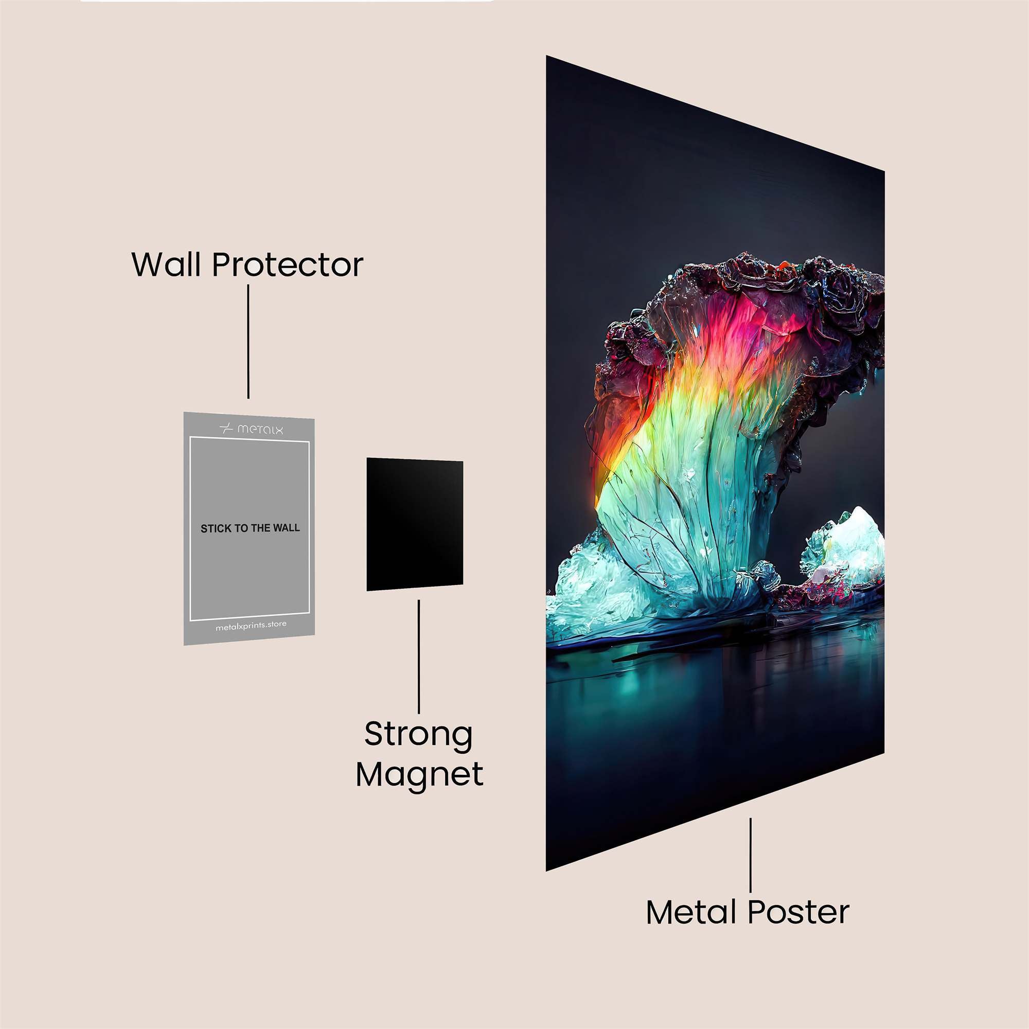 Aurora Bloom Safe Wall Magnetic / M
